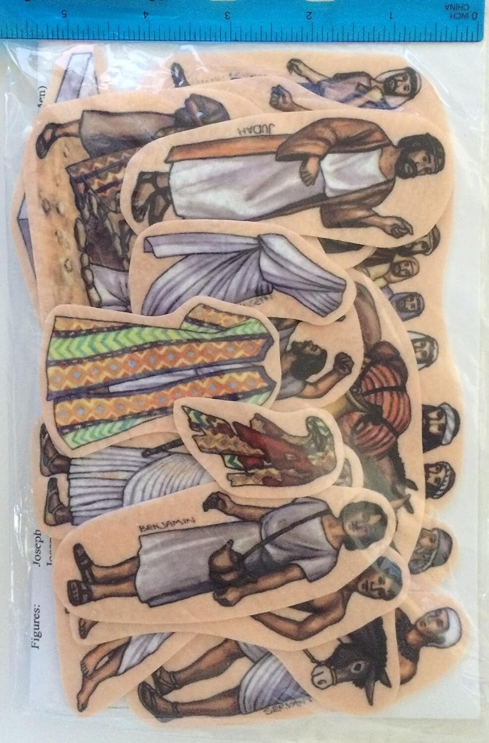Joseph in Egypt Toggle Size Felt Figures for Flannel Boards Old Testament Bible