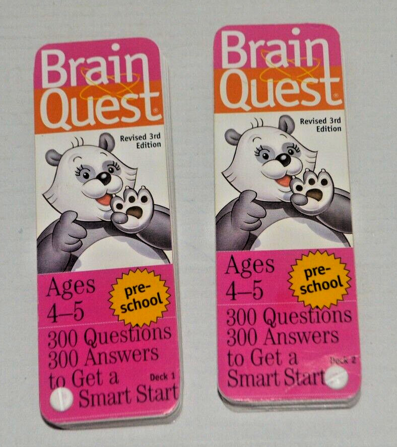 Brain Quest Preschool Ages 4-5 Deck 1 & 2
