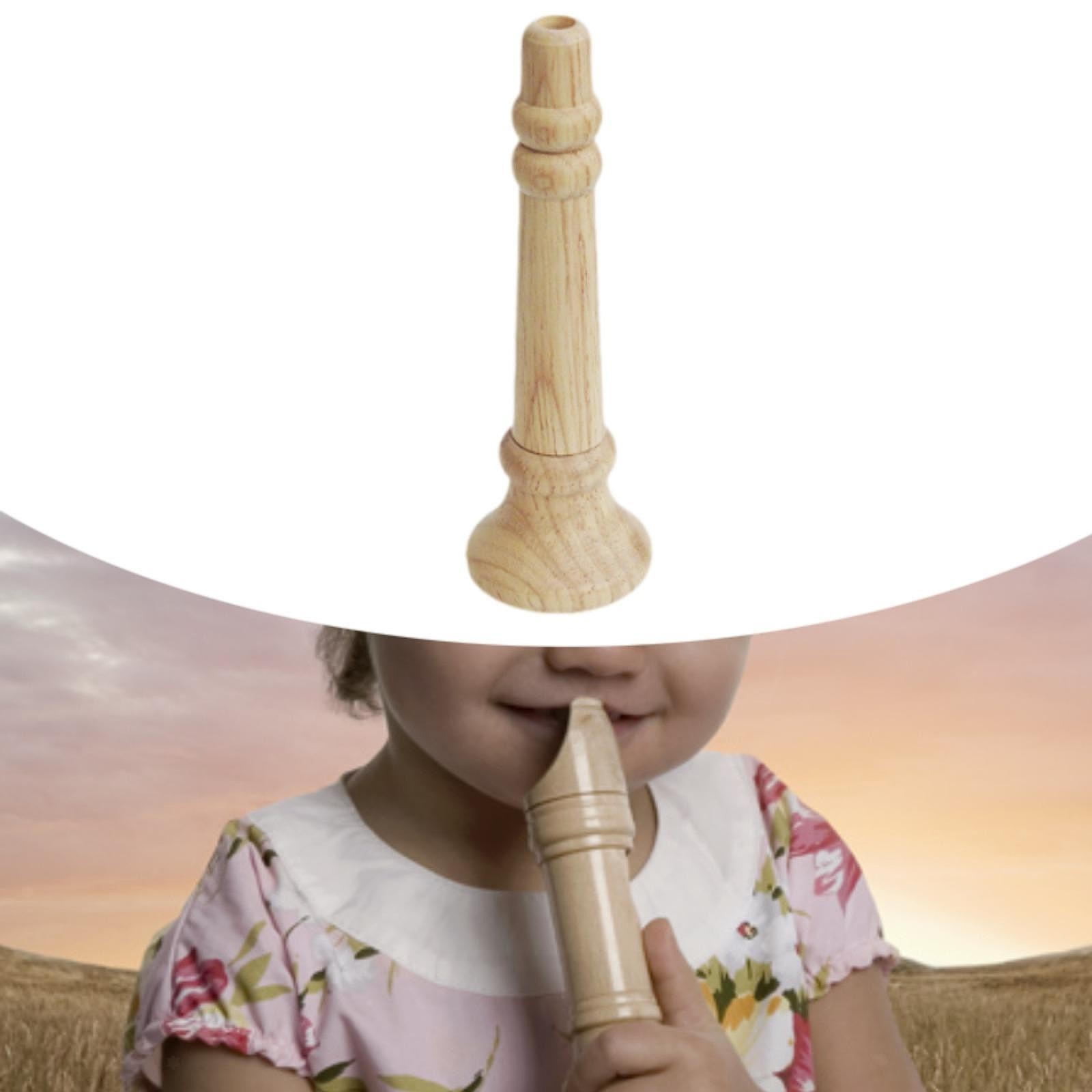 Wooden Trumpet Small Speaker Pretend Play Funny Music Sound Instrument for