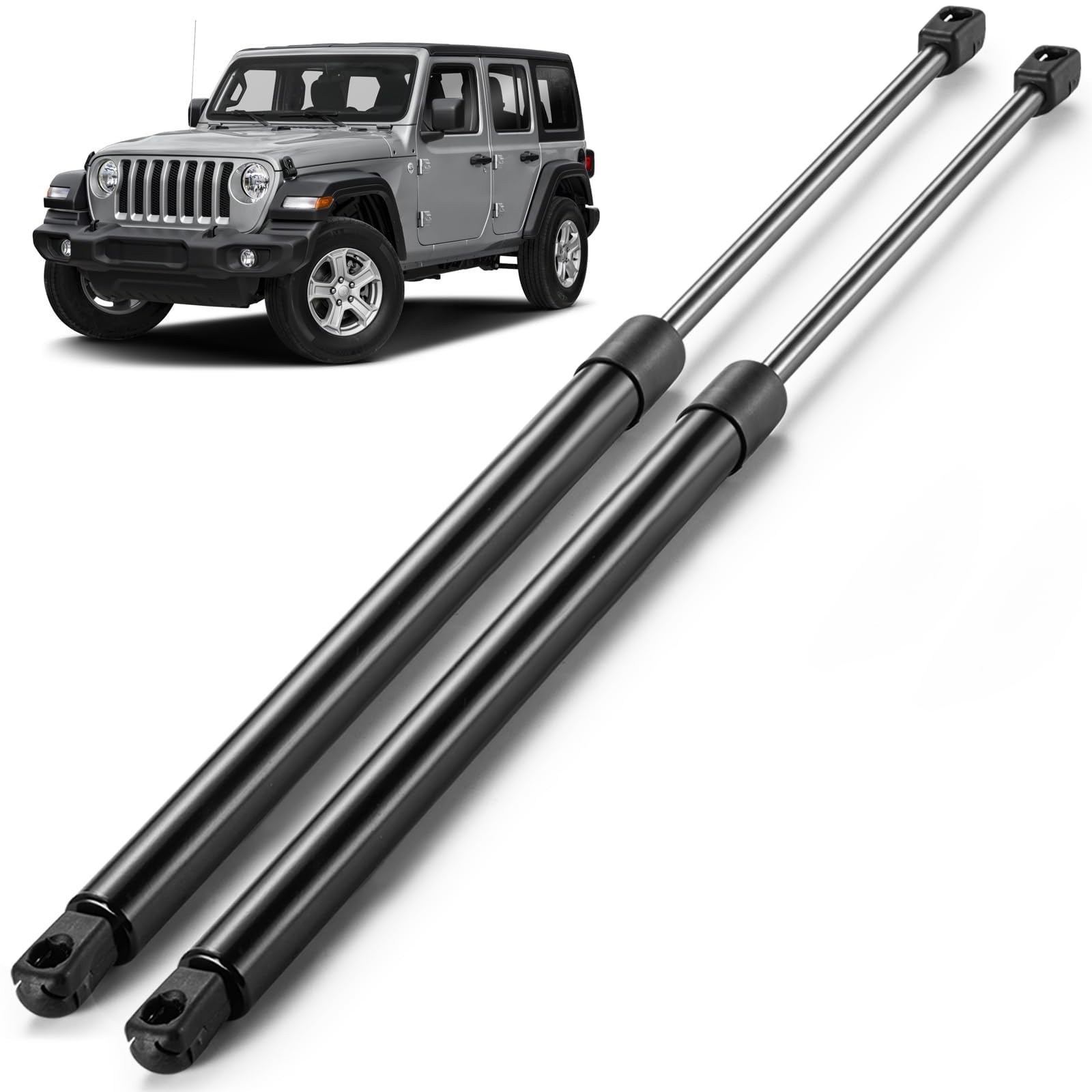 Rear Window Struts for Jeep Wrangler 2018-2025, Lift Support Shocks, 2 Pcs OEM R