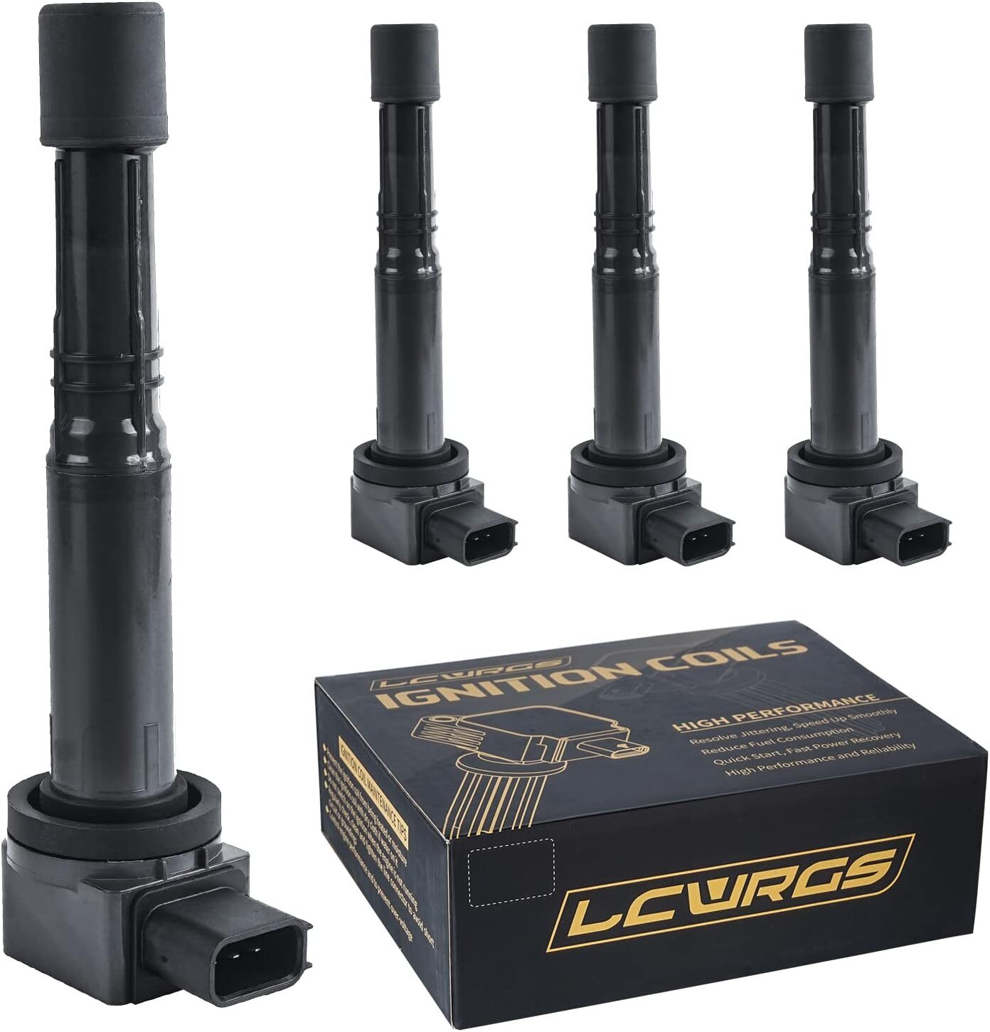 Set of 4 Ignition Coil Pack Fits for L4 2.4 2.0 2002 2003 2004 2005 2006 2007 2.