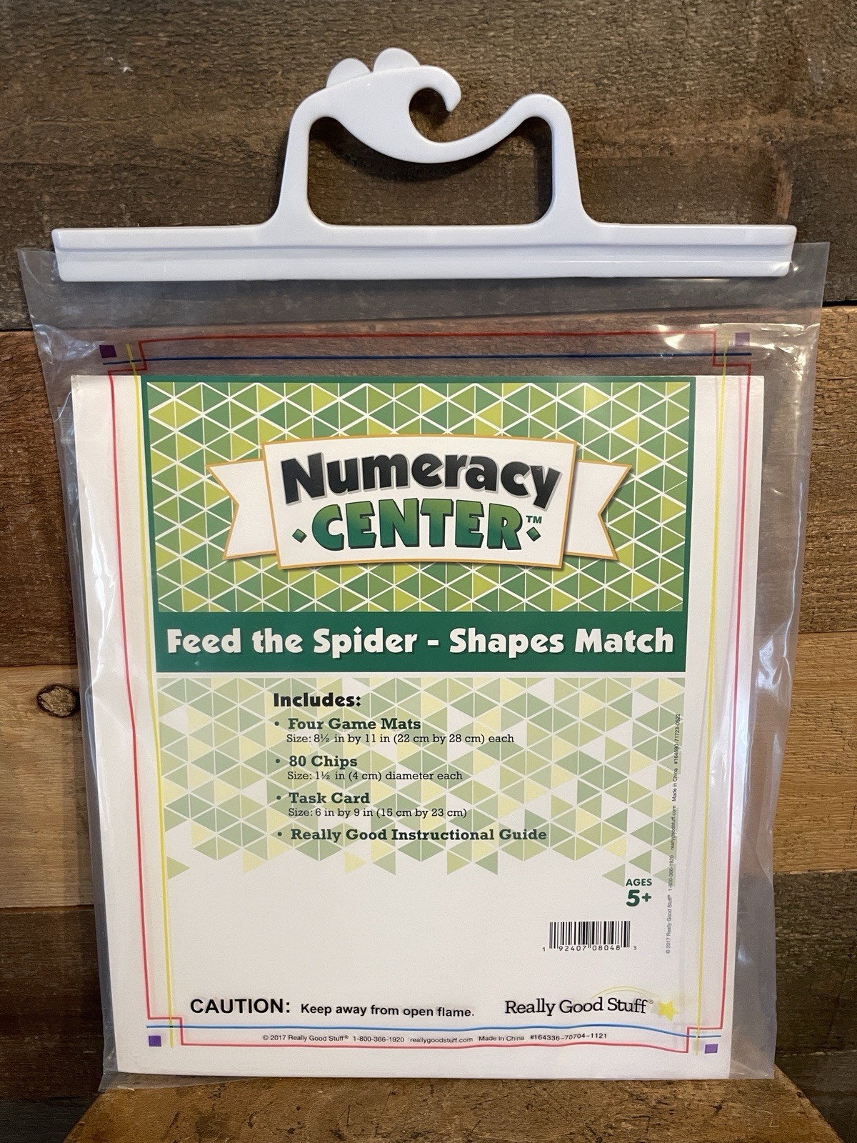 Really Good Stuff Numeracy Center-in-a-Bag – Feed The Spider – Shapes Match