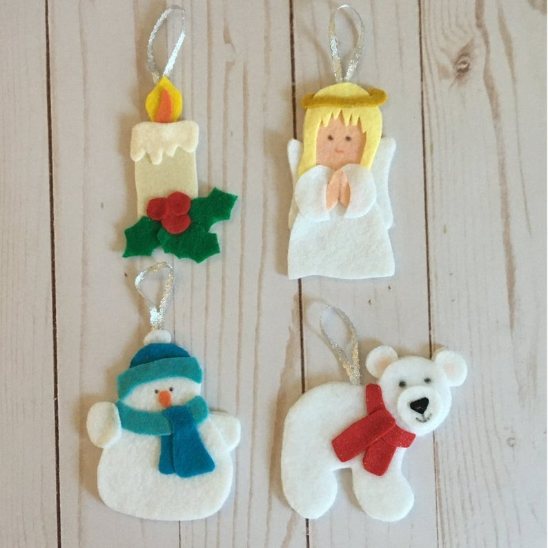 Christmas Ornament Felt Set – Trim the Felt Tree with Whimsy and Wonder