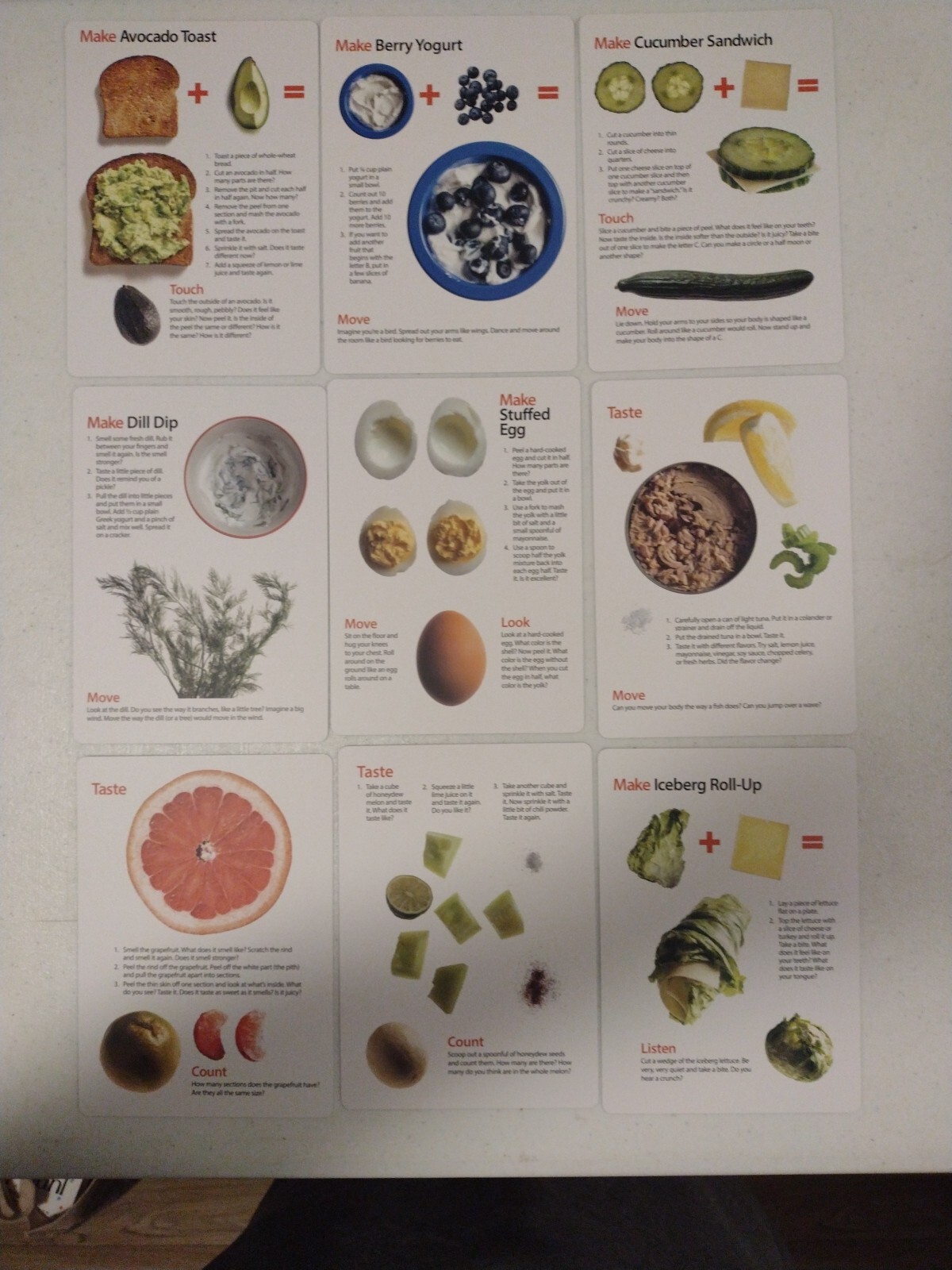 Eatable Alphabet Kitchen Activity Cards Recipe Cooking Child Kid