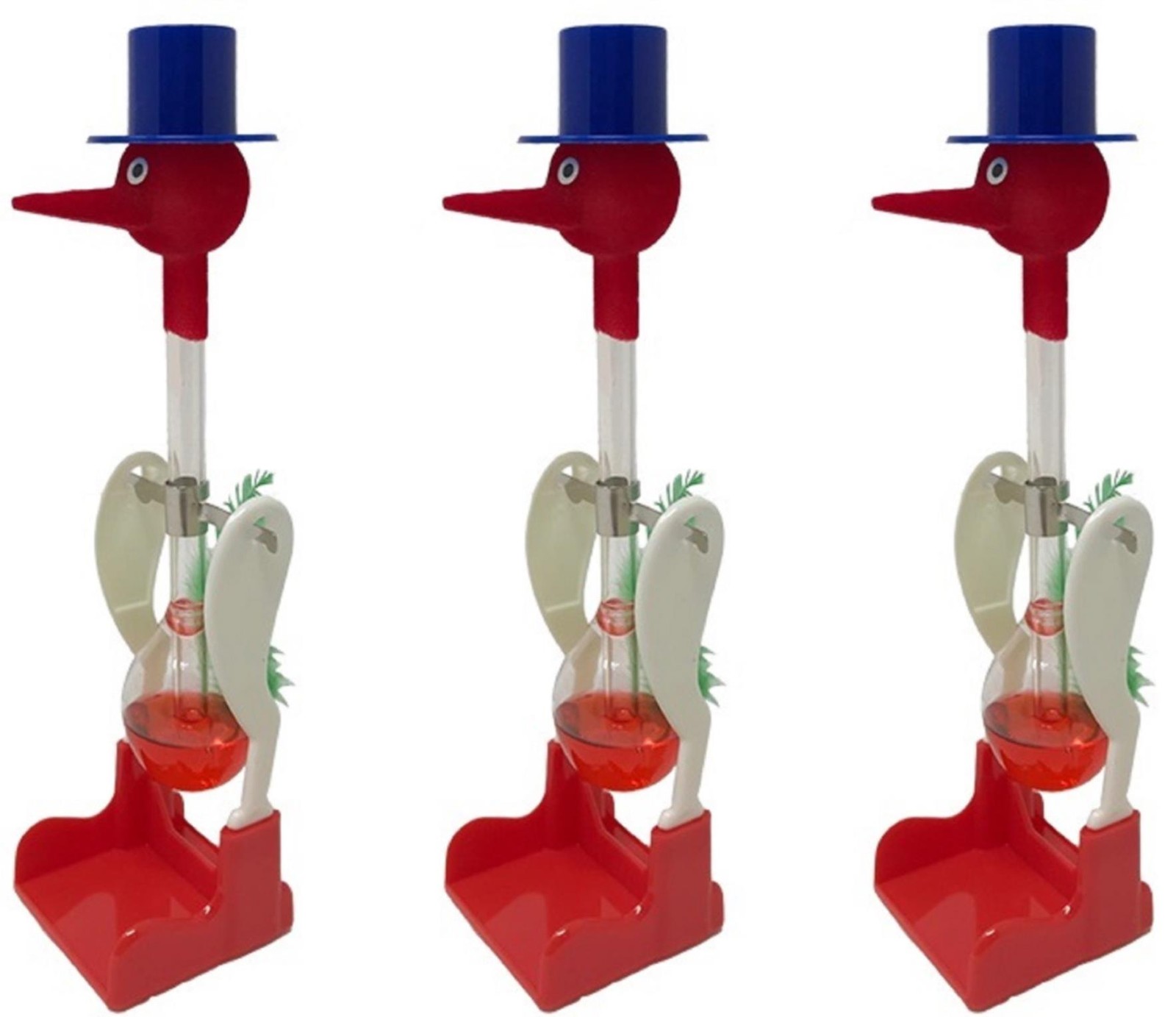 3 Classic Head Dunk Perpetual Motion Science Toy Retro Physics Desk Gadget Gift
