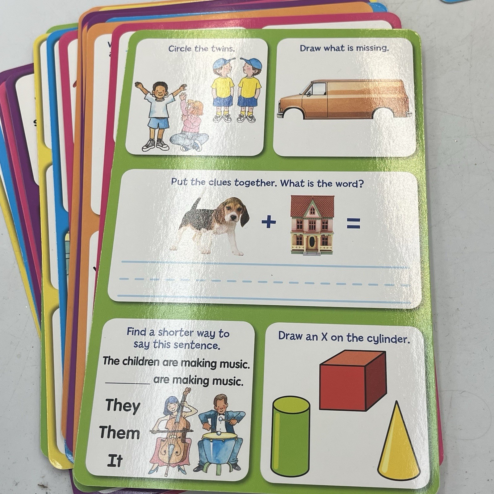 Brain Games Kids Preschool & Kindergarten Write-and-Erase Activity Cards
