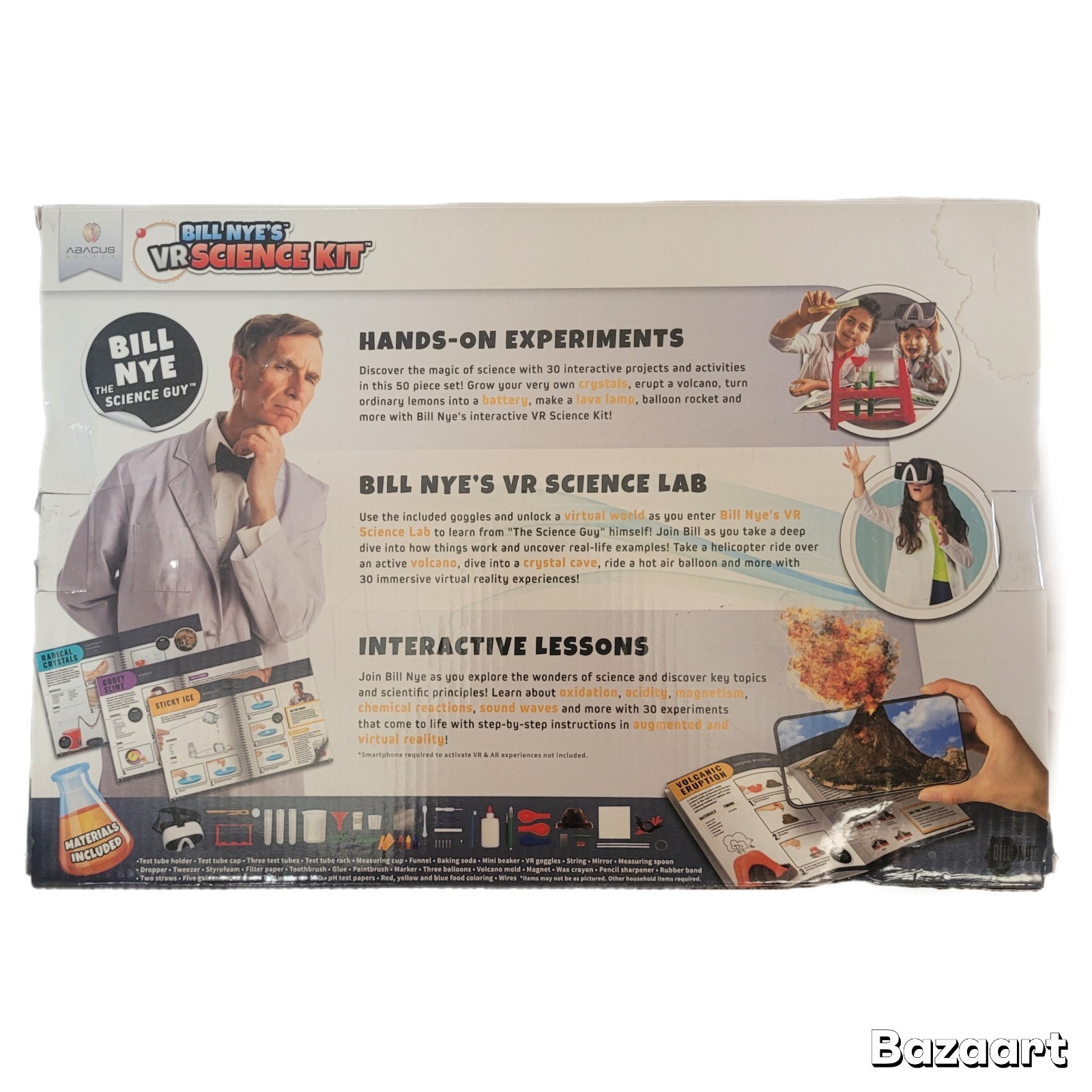 ABACUS Bill Nye’s Science Kit STEAM Ages 8-12 Lessons Experiments NEW