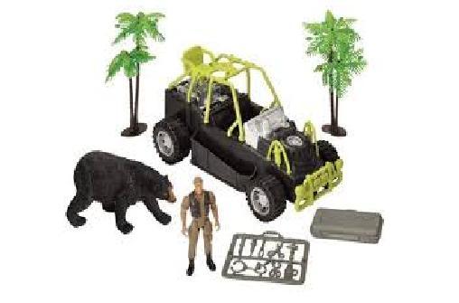 WILD REPUBLIC E-TEAM™ X BLACK BEAR SEARCH OFF-ROADER TOY 7 PC SET, EACH #18445