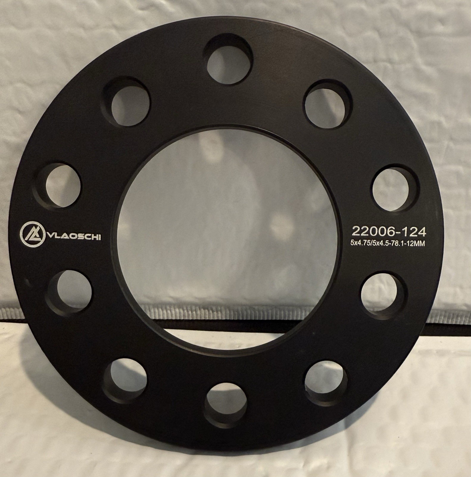 VLAOSCHI Black Forged 5×4.5 5×4.75 5×114.3 Wheel Spacers 1/2″(12mm) (4 Pc Set)