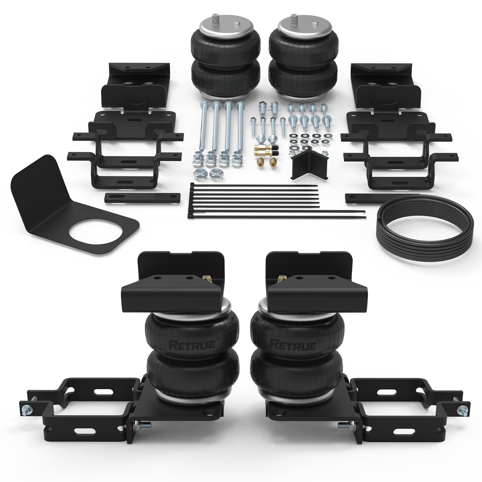 RETRUE Rear Air Bags Suspension Kit for 2021-2026 Ford F150 With Scales Optio…
