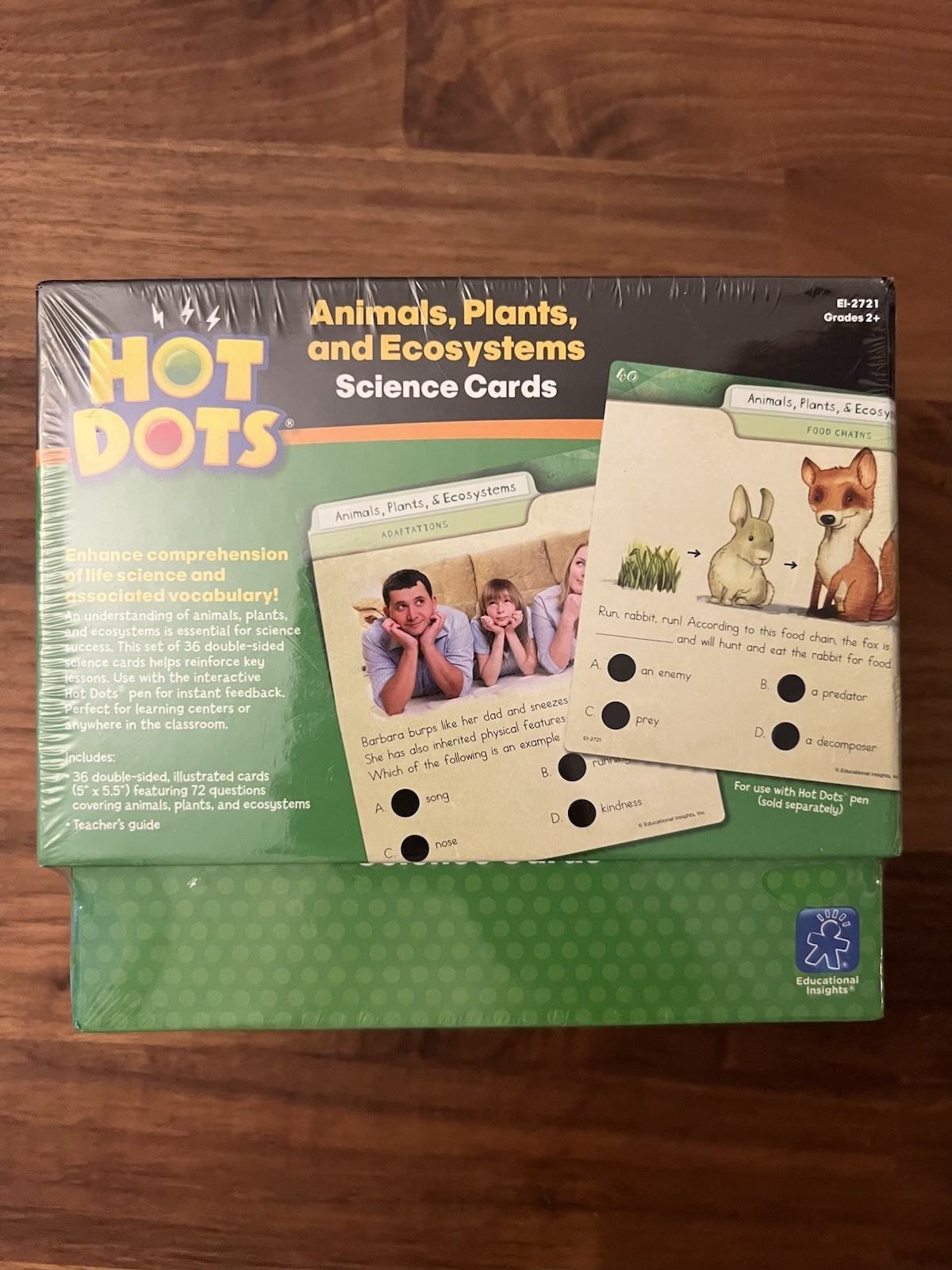 NEW Hot Dots Animals, Plants, and ecosystems Science Cards Sealed