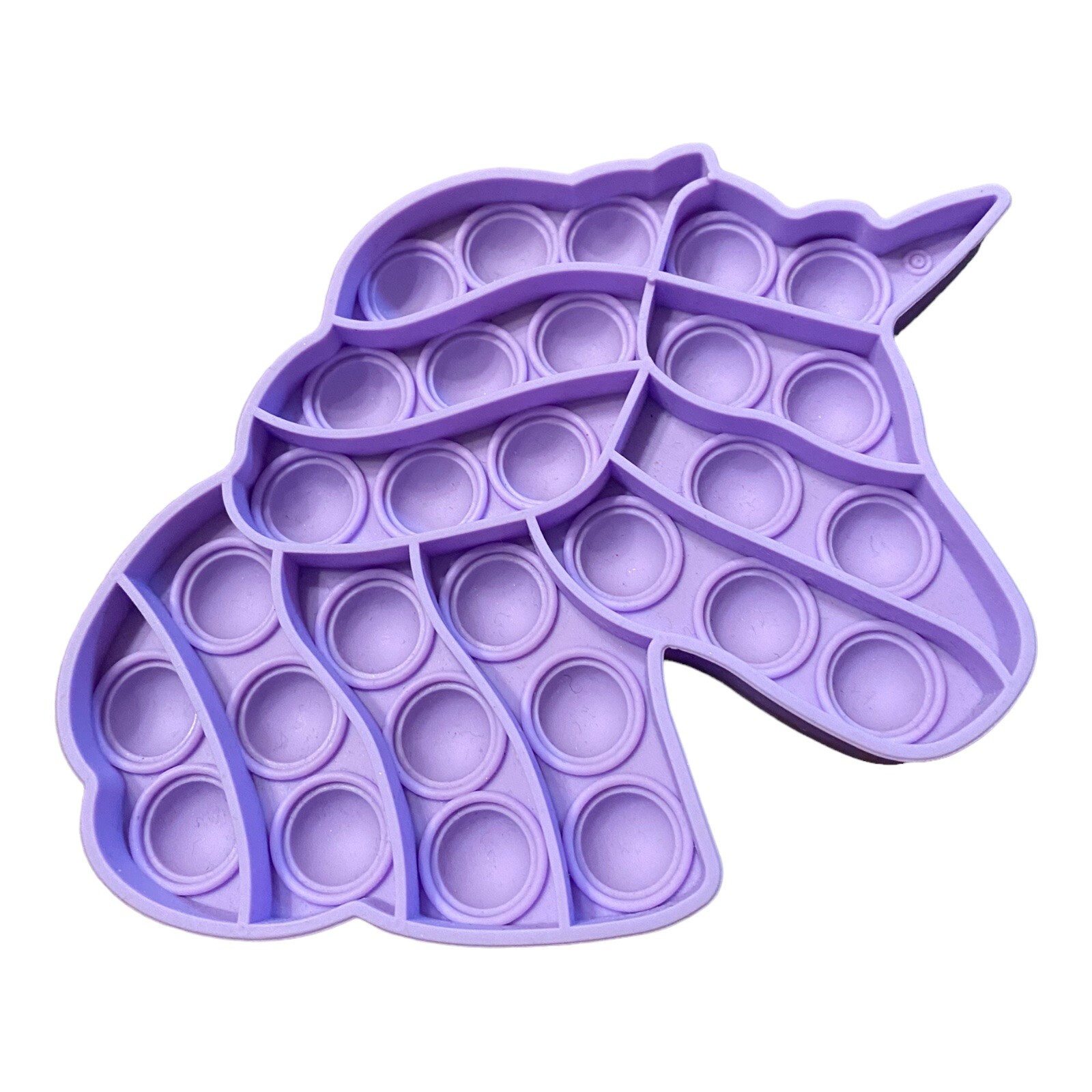 Purple Unicorn Push Pop-it Silicone Fidget Autism Sensory Bubble Stress Relief