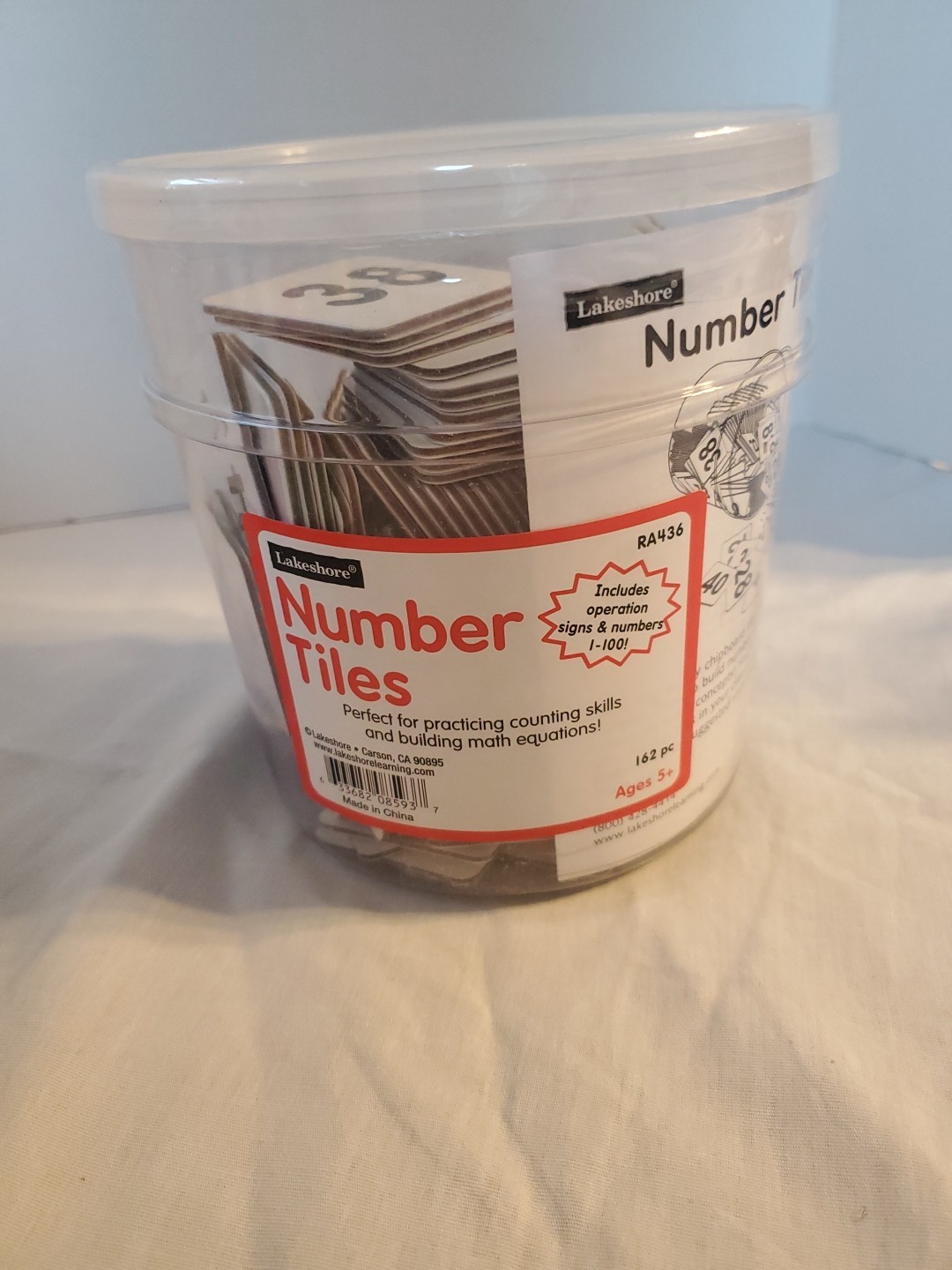 Number Tiles Math Set by Lakeshore Learning