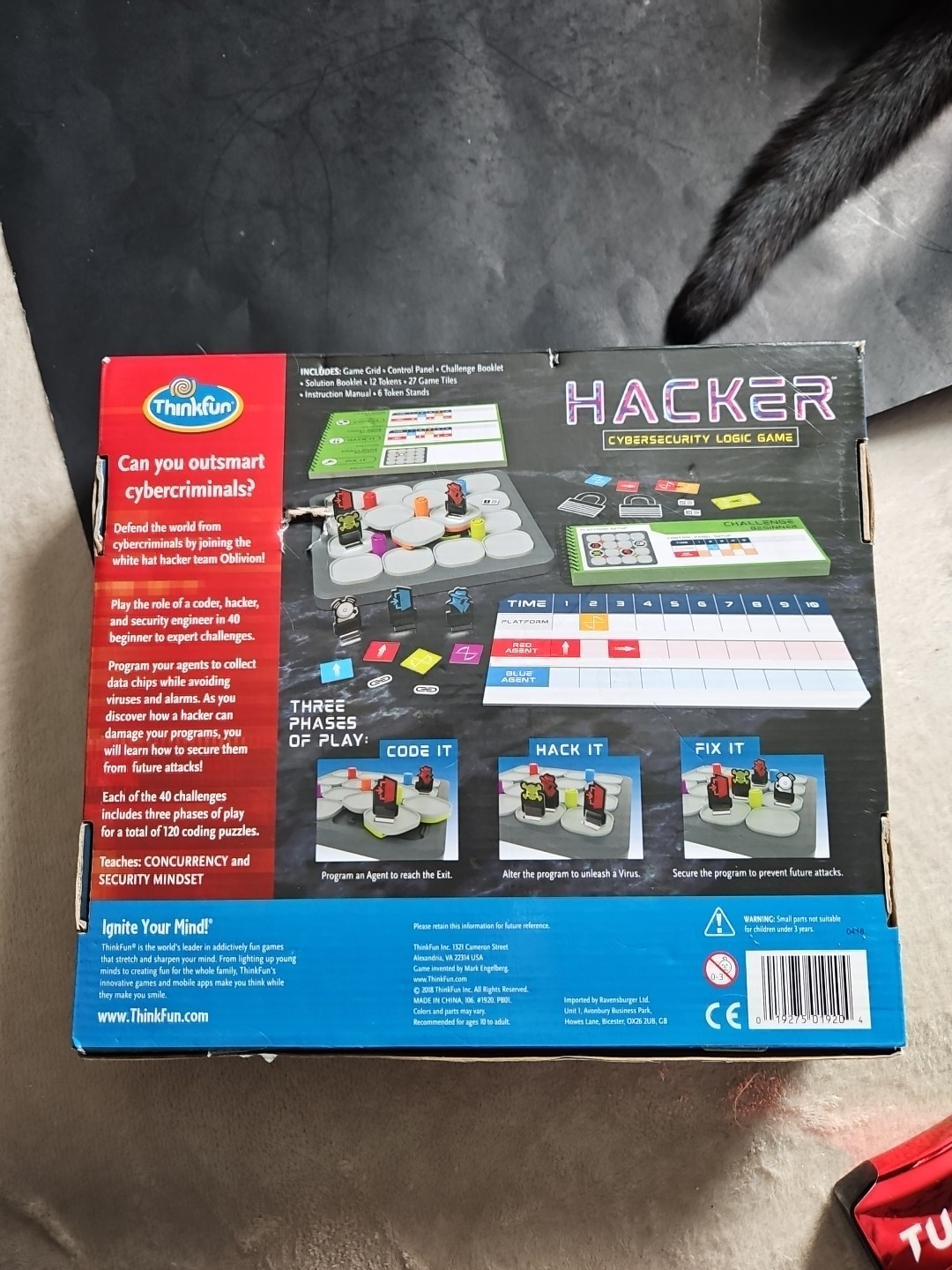 Hacker Cybersecurity Logic Game By Thinkfun