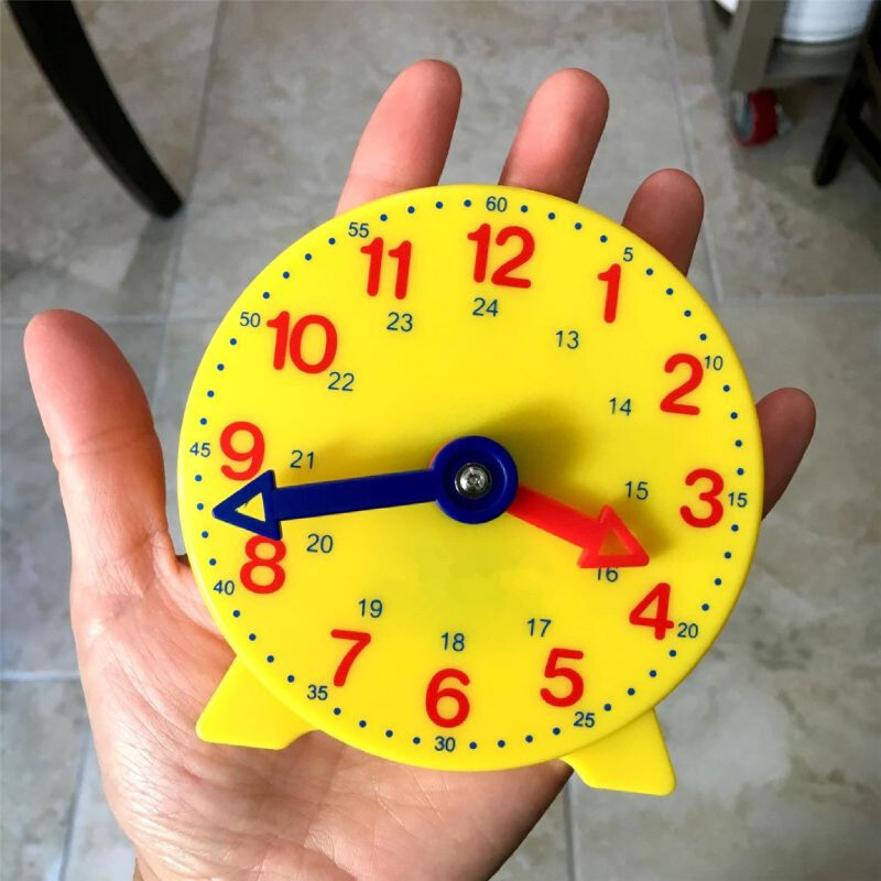 Montessori Clock Educational Toy Teaching Aids Kids Learning