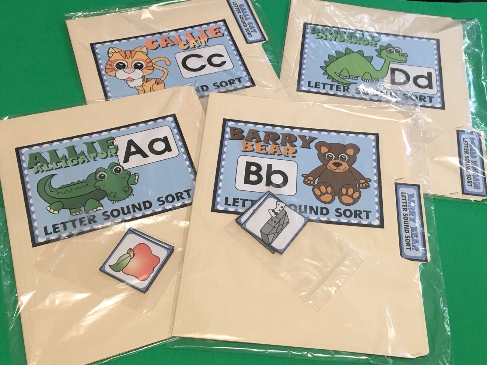 A To Z – DIY – 26 File Folder Kits – Activity Set for Learning Centers PRINTED