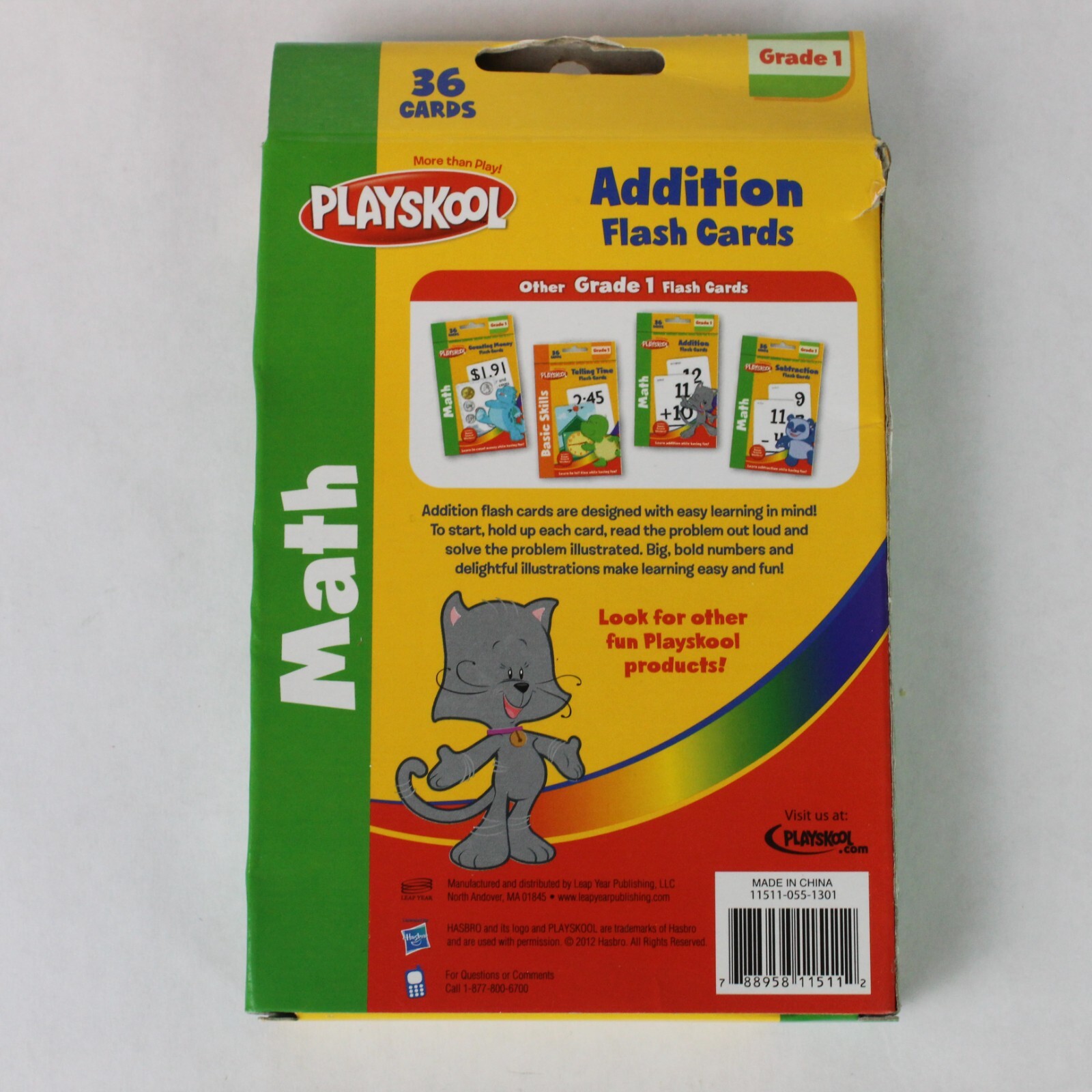 Kids Learning Flash Cards, Lot of 3: Addition Multiplication National Geographic