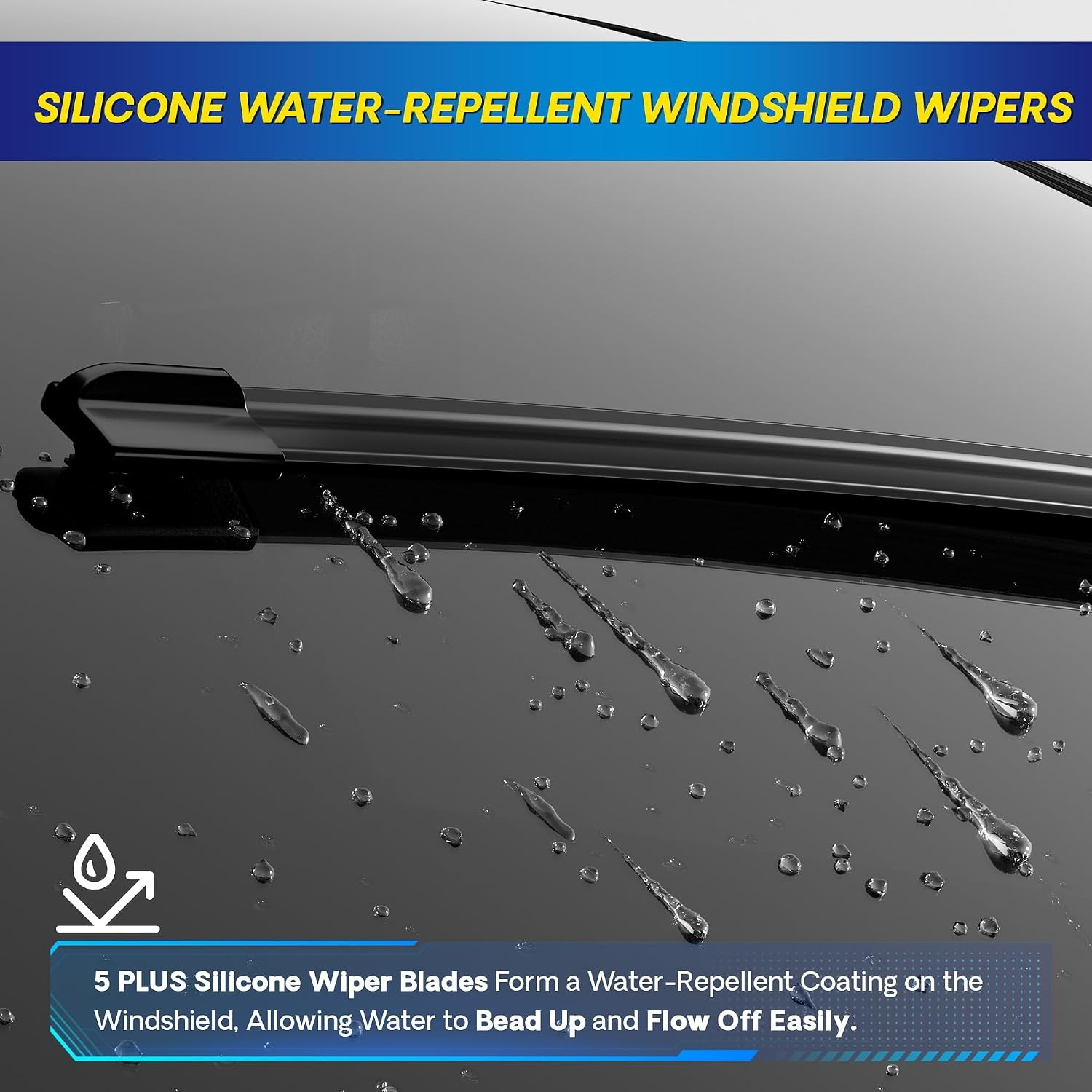5 PLUS Silicone 3 Pack Wiper Blades Toyota CHR