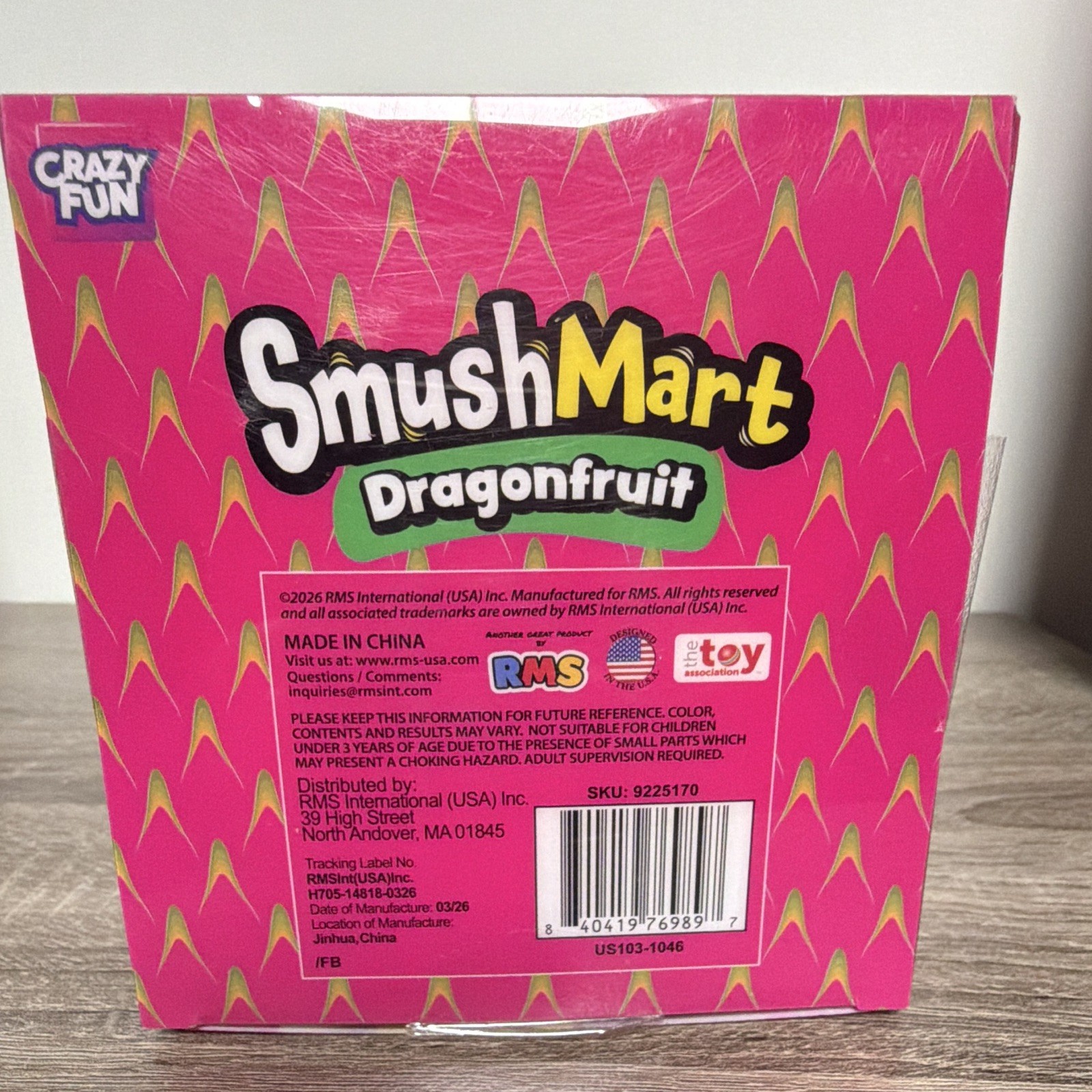 NEW! Crazy Fun RMS SmushMart Dragonfruit Squishy Squeeze Toy FREE SHIPPING