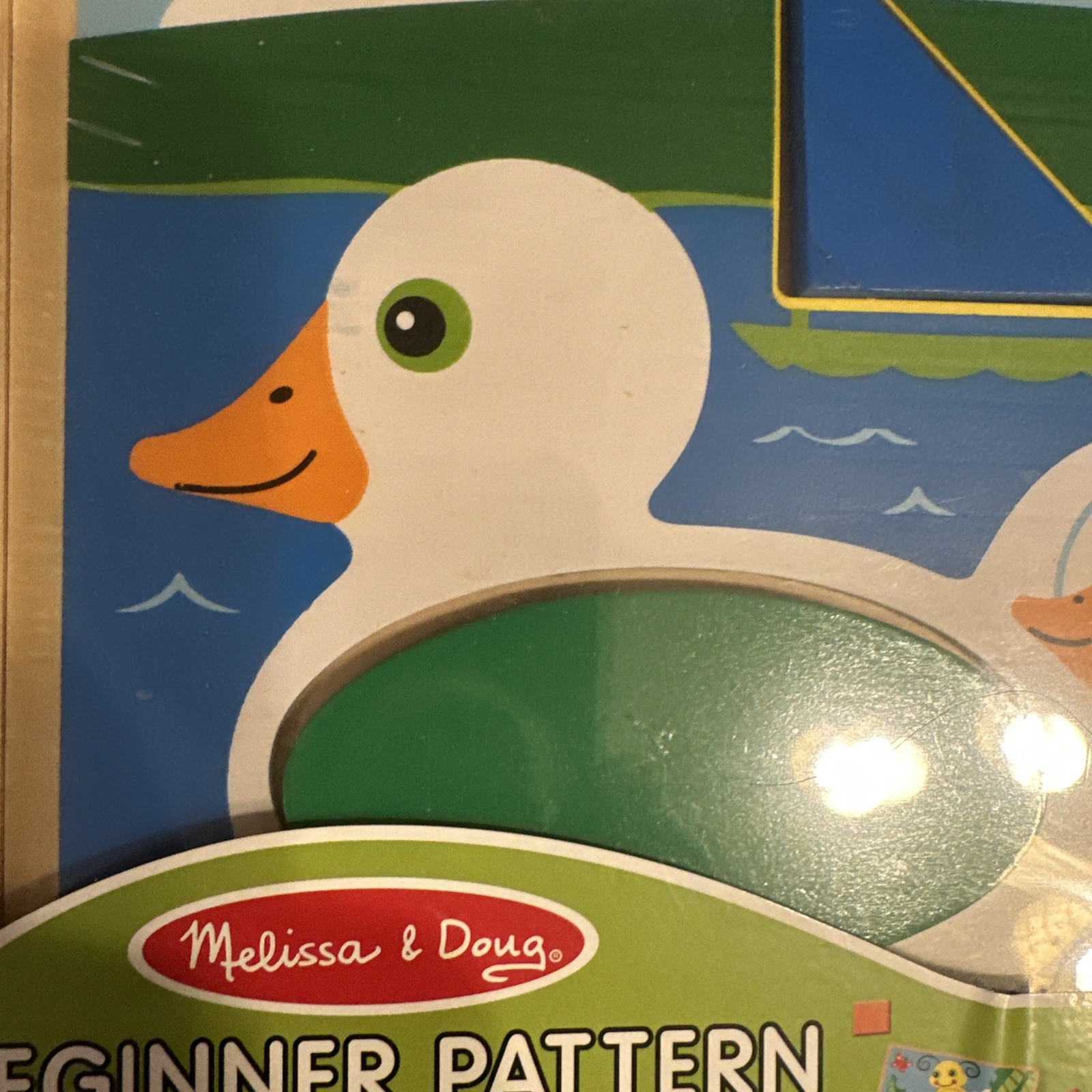 NEW MELISSA & DOUG BEGINNER PATTERN BLOCKS AND BOARDS NIP SEALED!