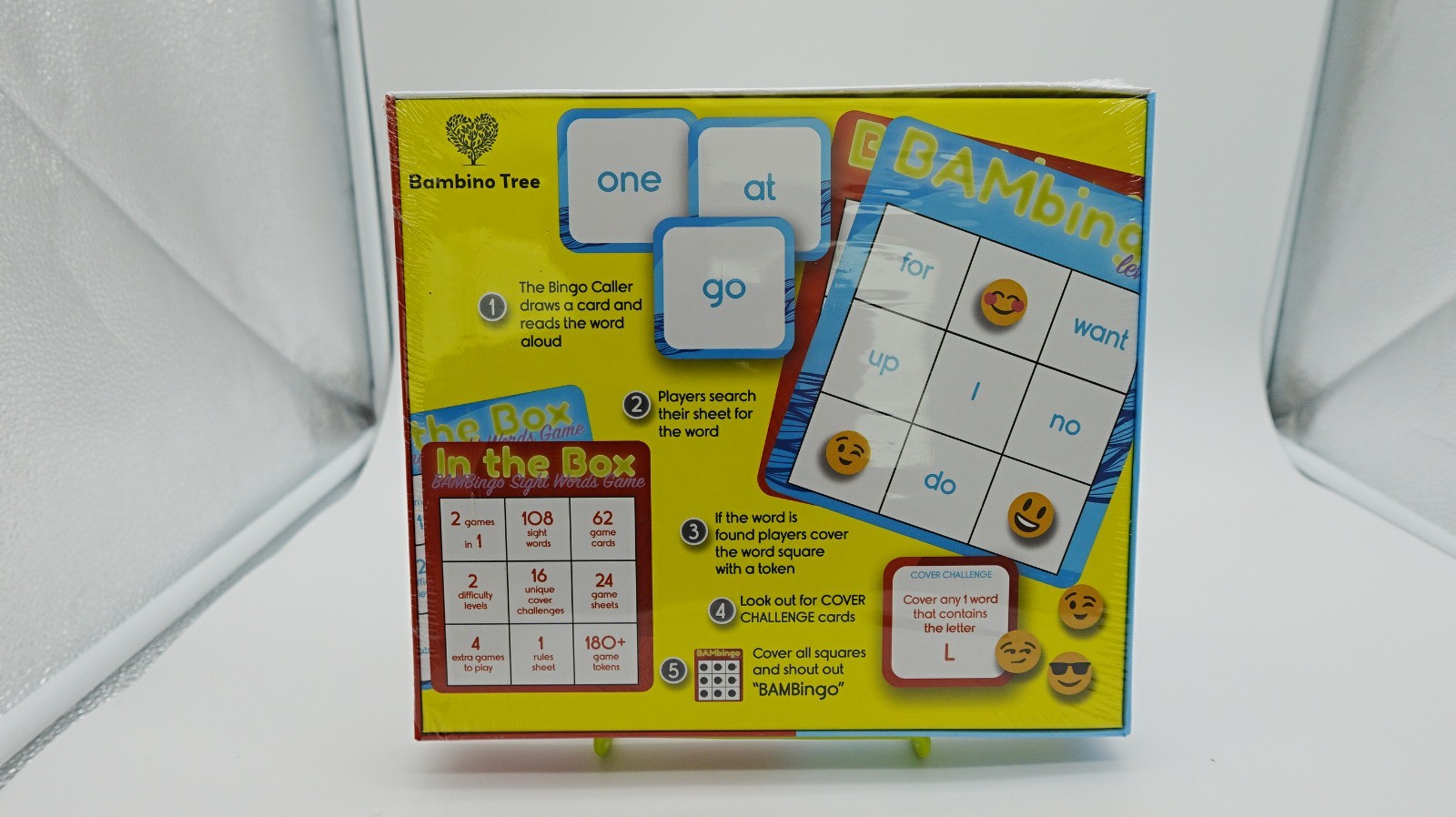 THE BAMBINO TREE Sight Word Bingo Game Level 1 and 2 – Educational Games for Kid