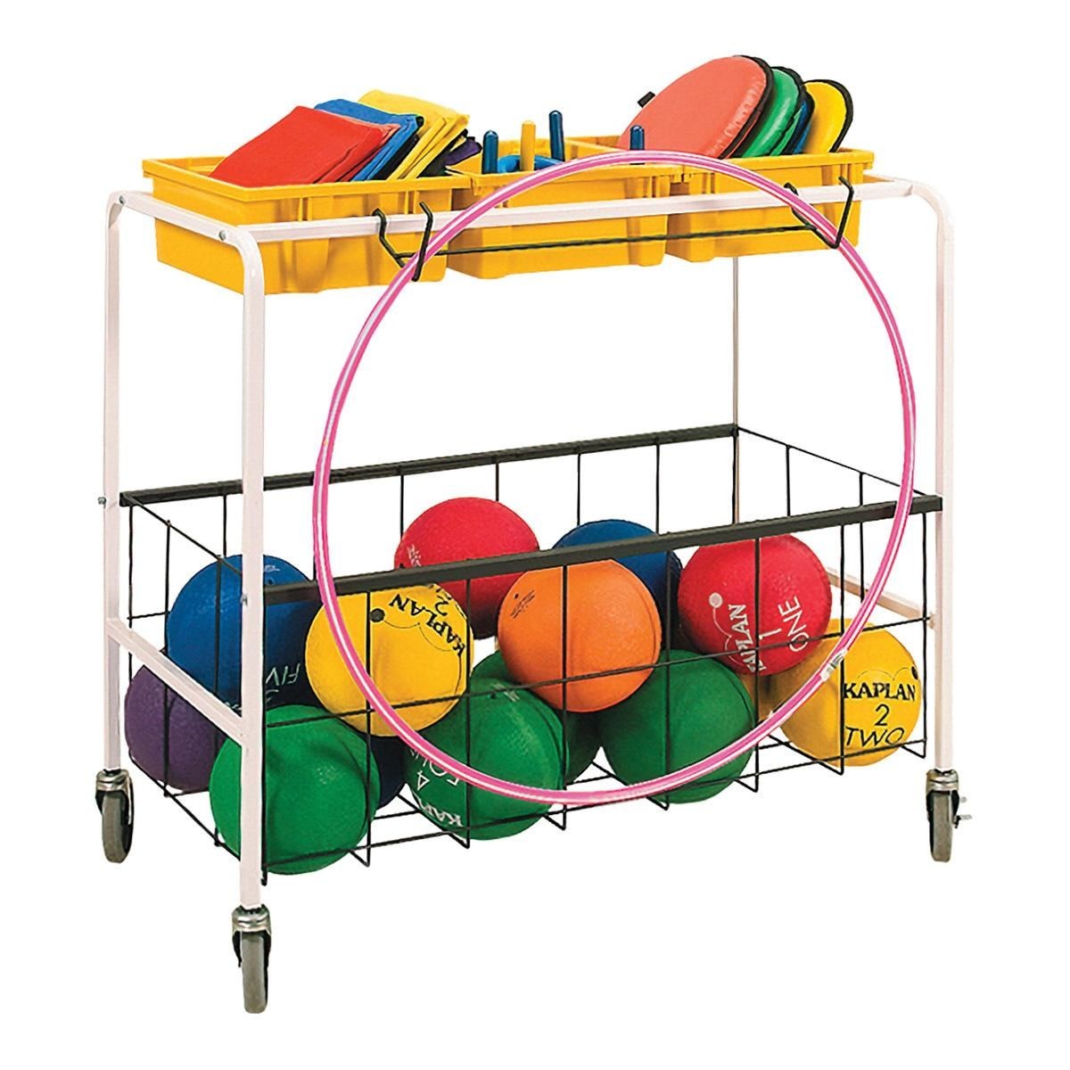 Kaplan Early Learning Mobile Metal Frame Ball Cart