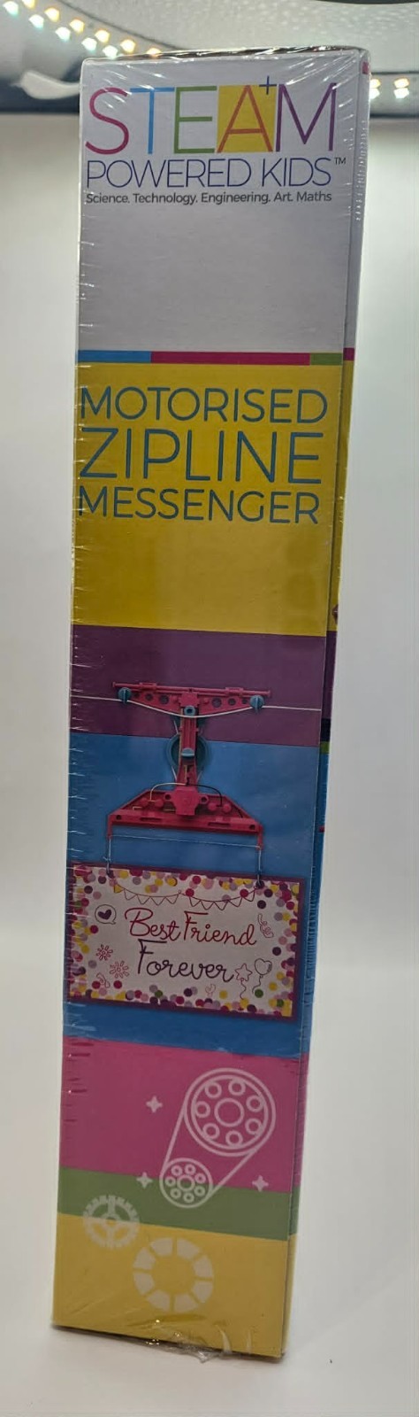 4M STEAM Powered Kids Motorised Zipline Messenger -NEW SEALED Damaged box