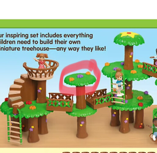 1- Lakeshore Educational Treehouse Imagination Replacement Small Platform ONLY