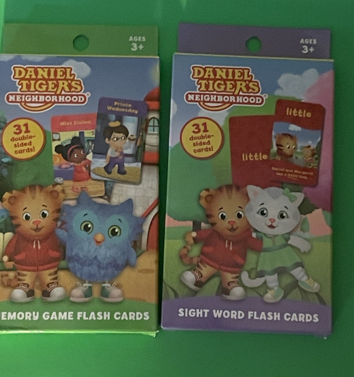 Daniel Tiger’s Neighborhood Sight Words Memory Game Flash Cards New