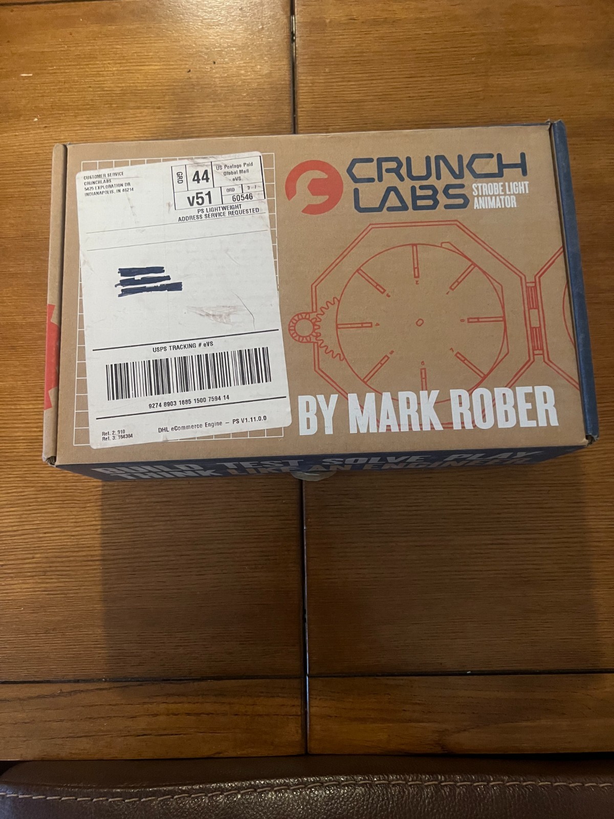 Crunch Labs By Mark Rober S.T.E.M. Build Box – Strobe light animation, SEALED