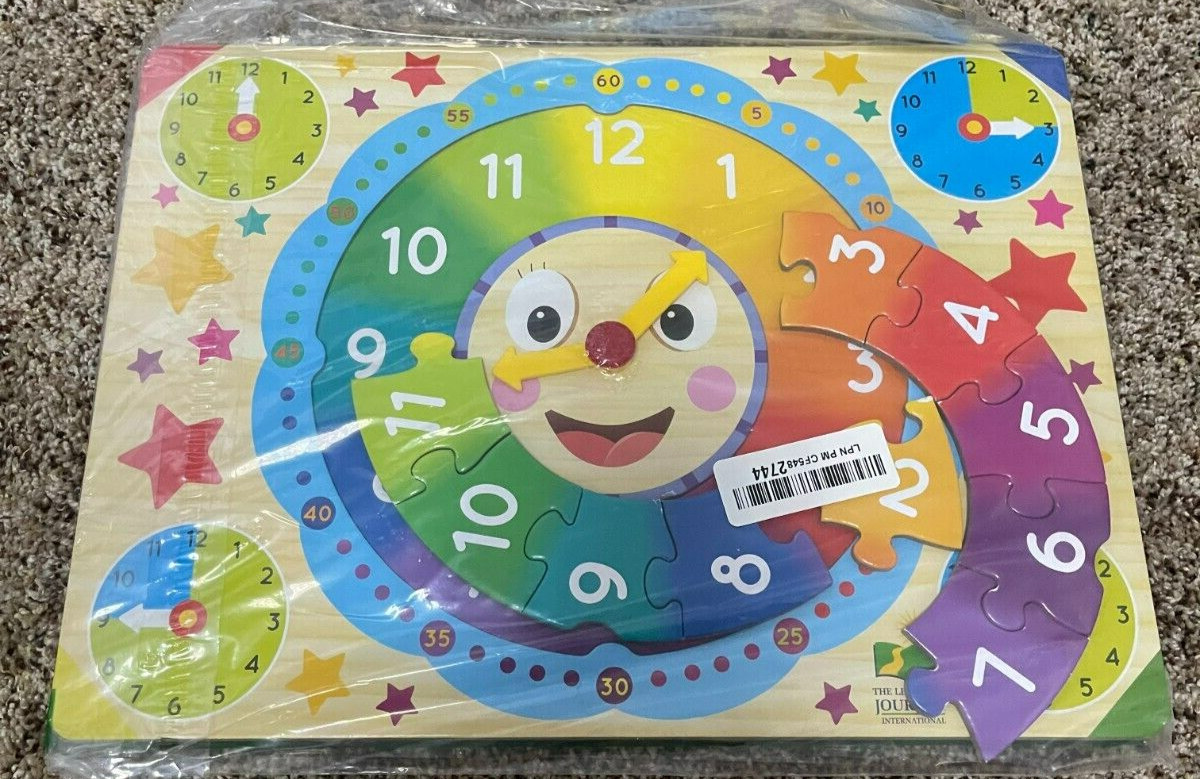 The learning journey Lift And Learn Clock & USA Map Puzzle