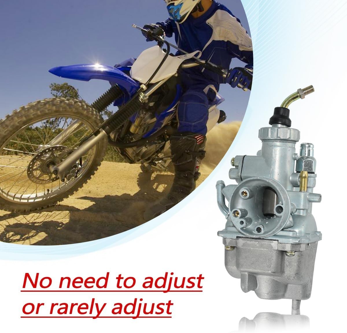 TTR125 Carburetor + Fuel Switch Valve Petcock for Yamaha TTR125L TTR-125 Carb