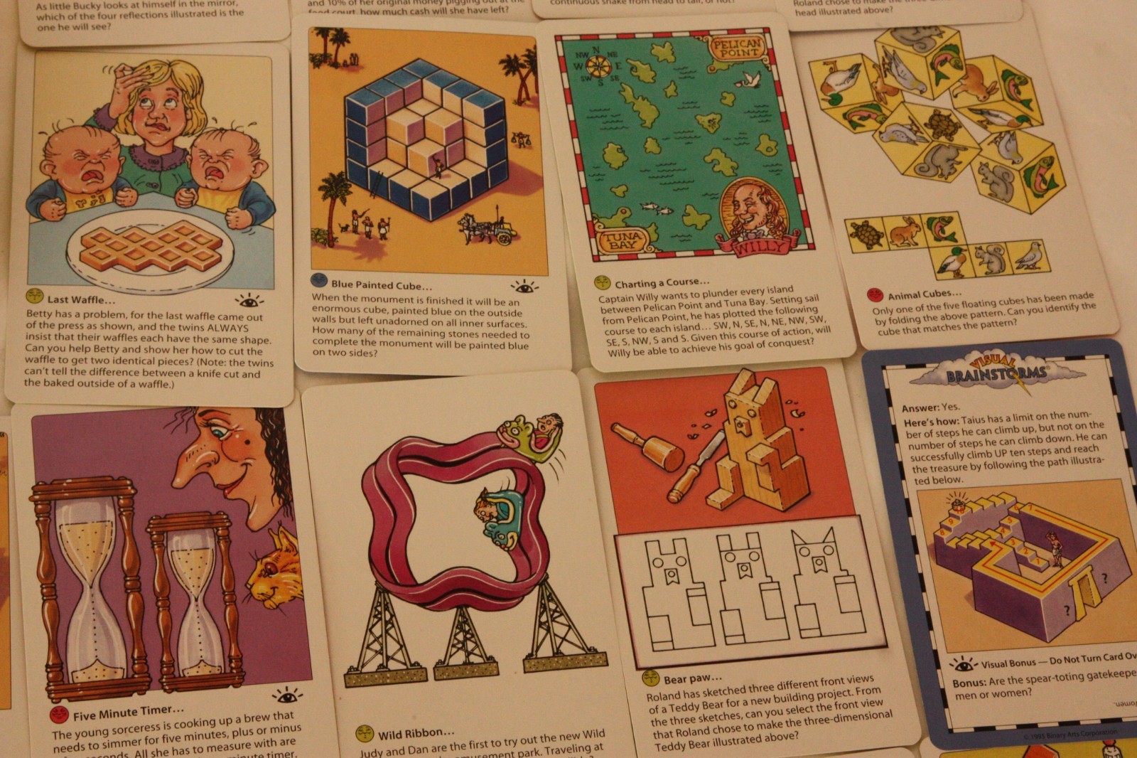 Visual Brain Storms – The Smart Thinking Game – Brainteaser Card Game