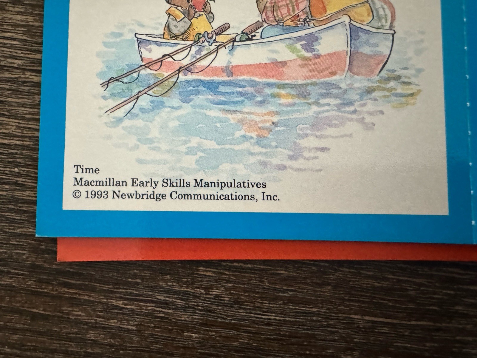 Macmillan Early Skills TIME manipulative SET Telling Time Cards & Clocks 90s