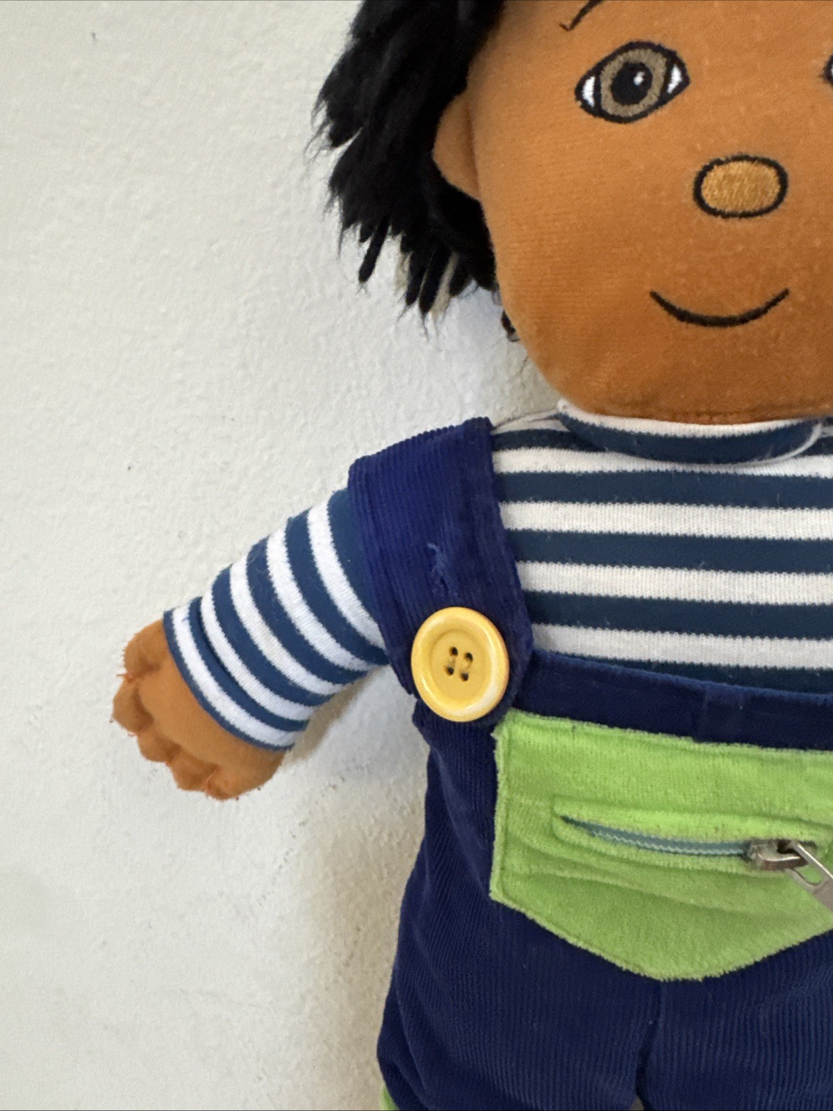 Excellerations Boy Doll 18” Rag Doll Stuffed & Clothed for Learning To Dress