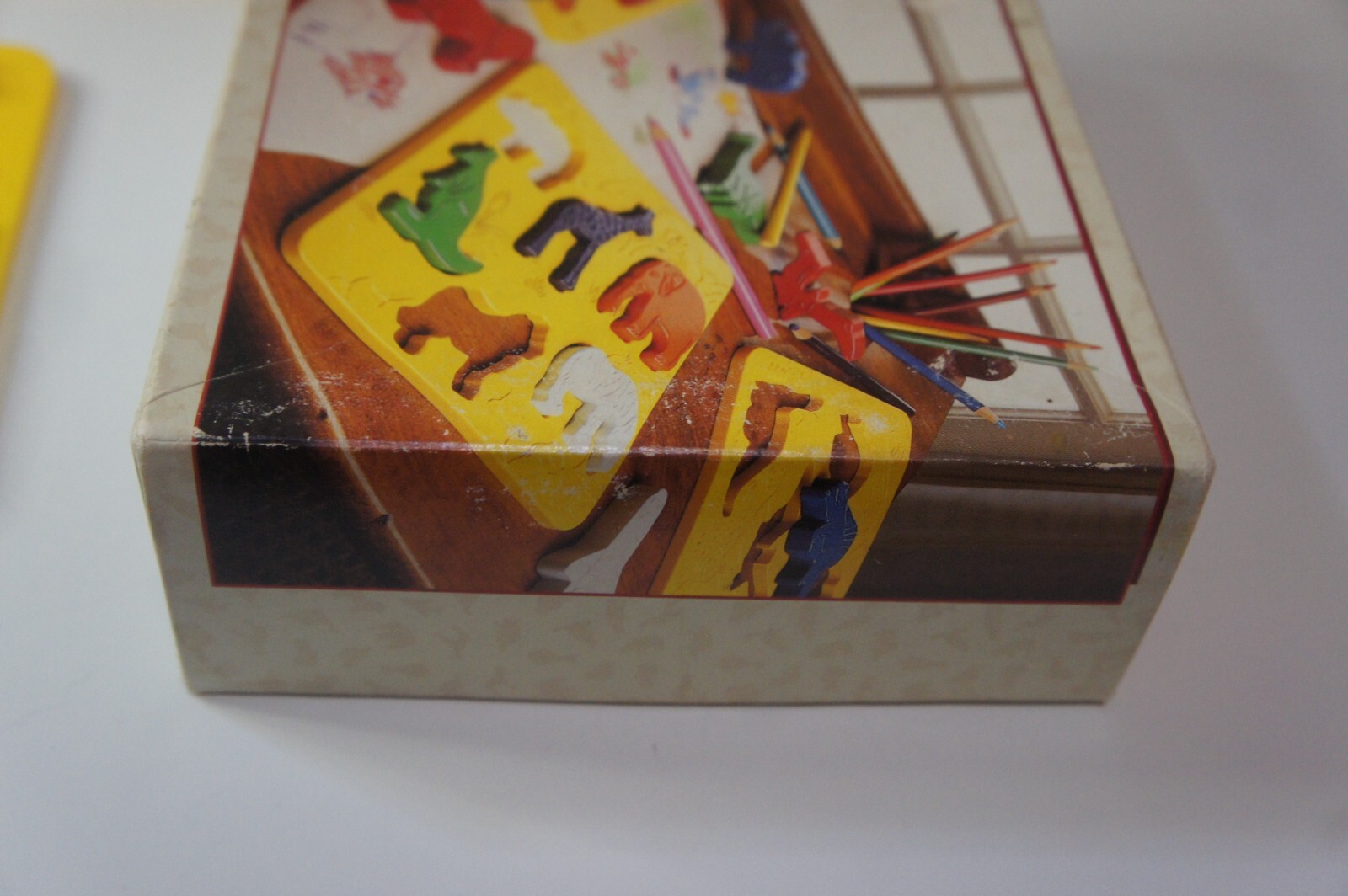 VTG Discovery Toys Place and Trace Puzzle Stencil Complete with Box Made In USA