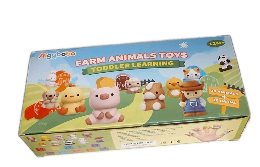 Aigybobo farm animal toddler counting, Matching, Sorting Puppet Learning Toy