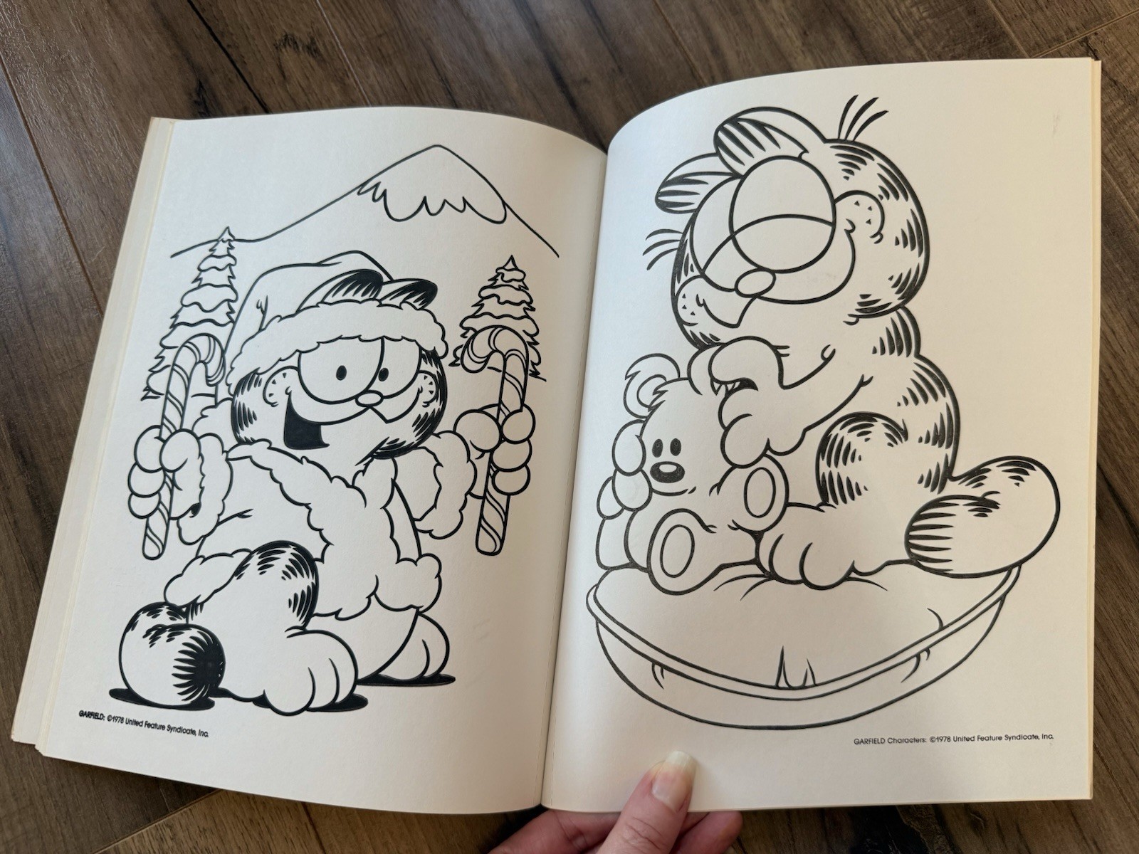 Golden GARFIELD Activity Book LOT Trace & Color Paint ‘N’ Marker With Water Cat