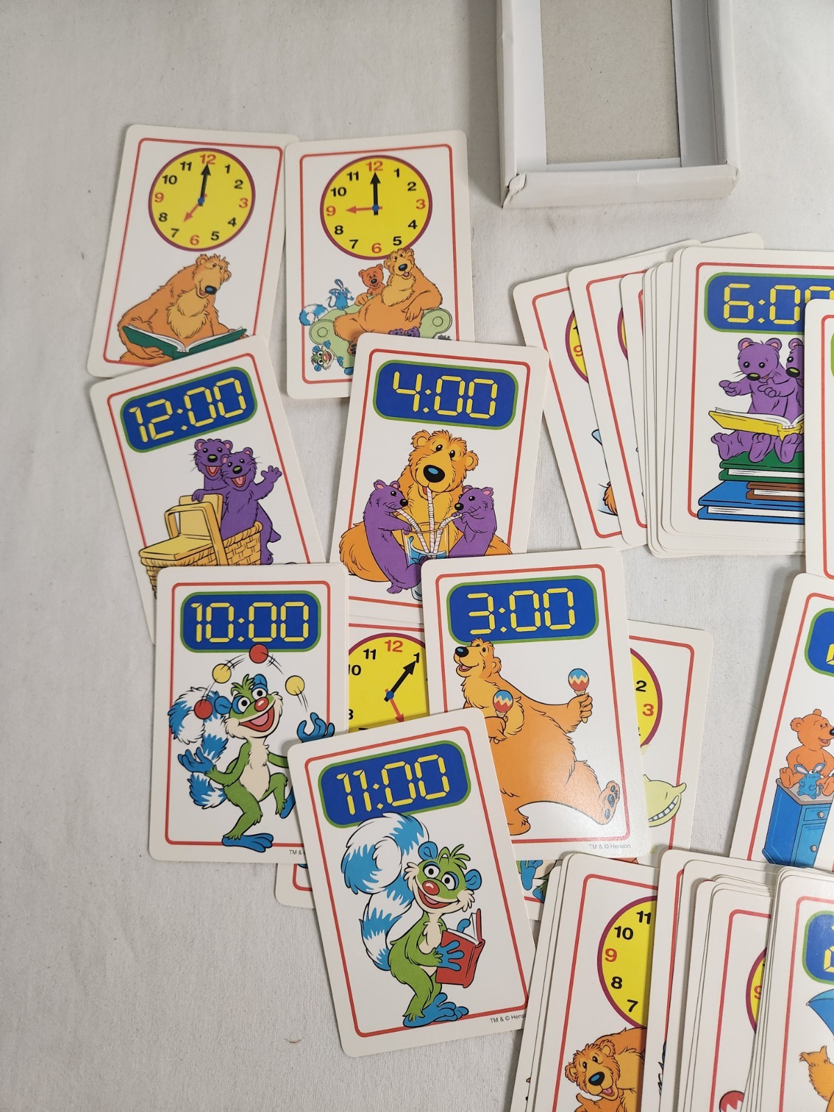 Bear in the Big Blue House Tell Time With Bear Flash Learning Cards Ages 2-5