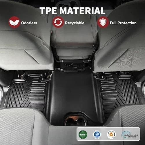 Floor Mats Fit for 2013-2018 Dodge Ram 1500/2500/3500 Crew Cab, 2019-2024 Ram