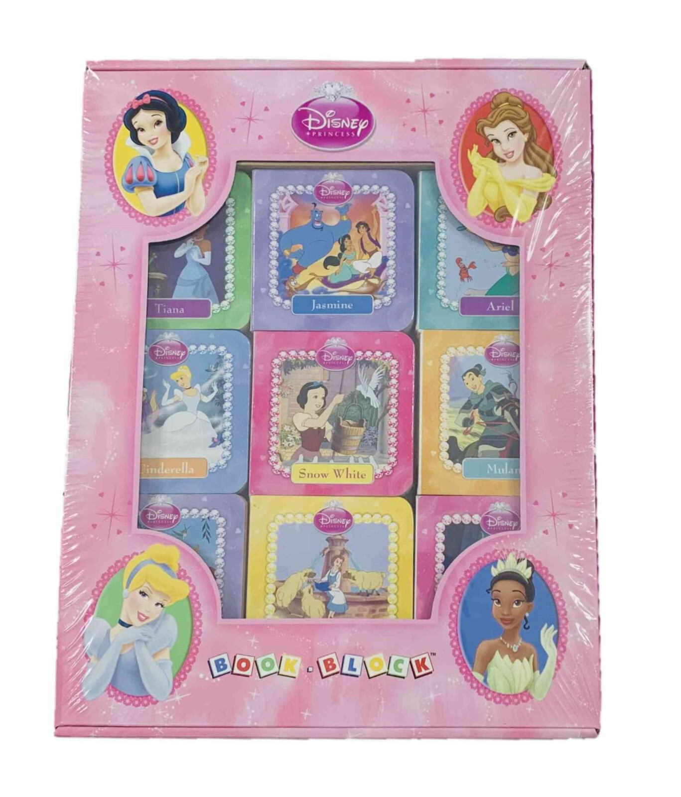 Disney Princess Educational Book Block with 9 Chunky Board Books in Special Case