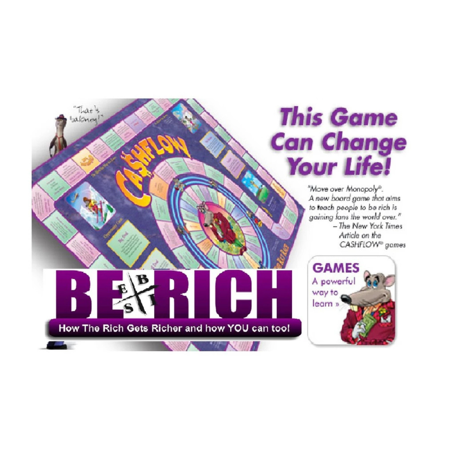 Rich Dad Cashflow 101 or 202 Brettspiel von Robert Kiyosaki Finance Investment