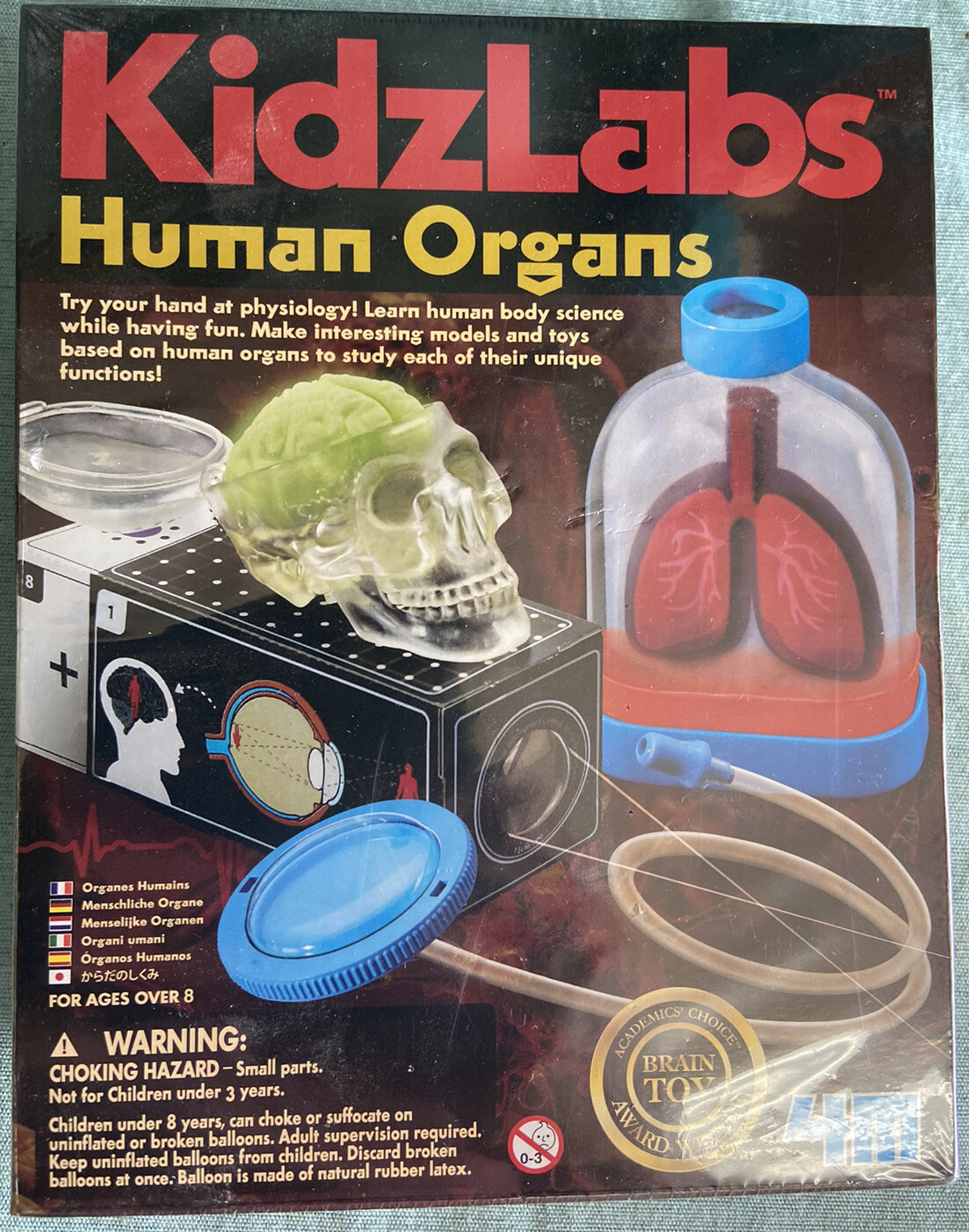 KidzLabs Human Organs, STEM Educational Learning Toy NEW SEALED Kidz Labs