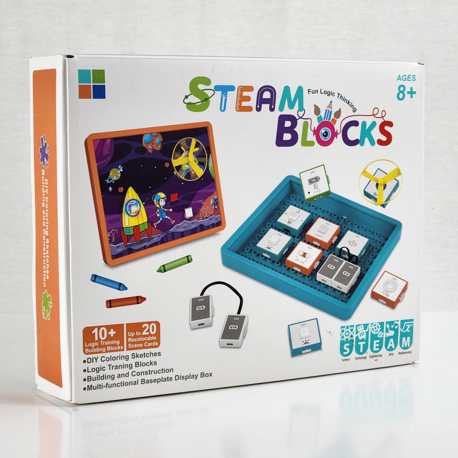 STEAM Blocks Logic Puzzle Toy – Fun STEM Learning Kit for Kids 8+ | Build & Play