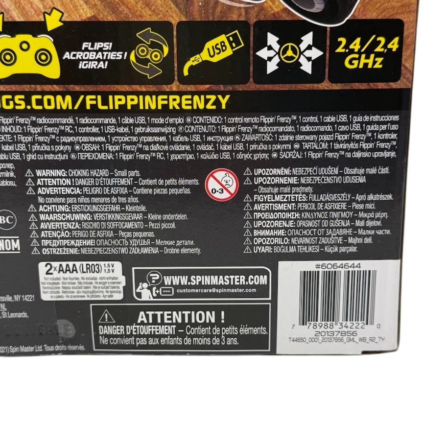 Air Hogs Super Soft 2-In-1 Flippin Frenzy RC Vehicle 360° Tornado Action NIB
