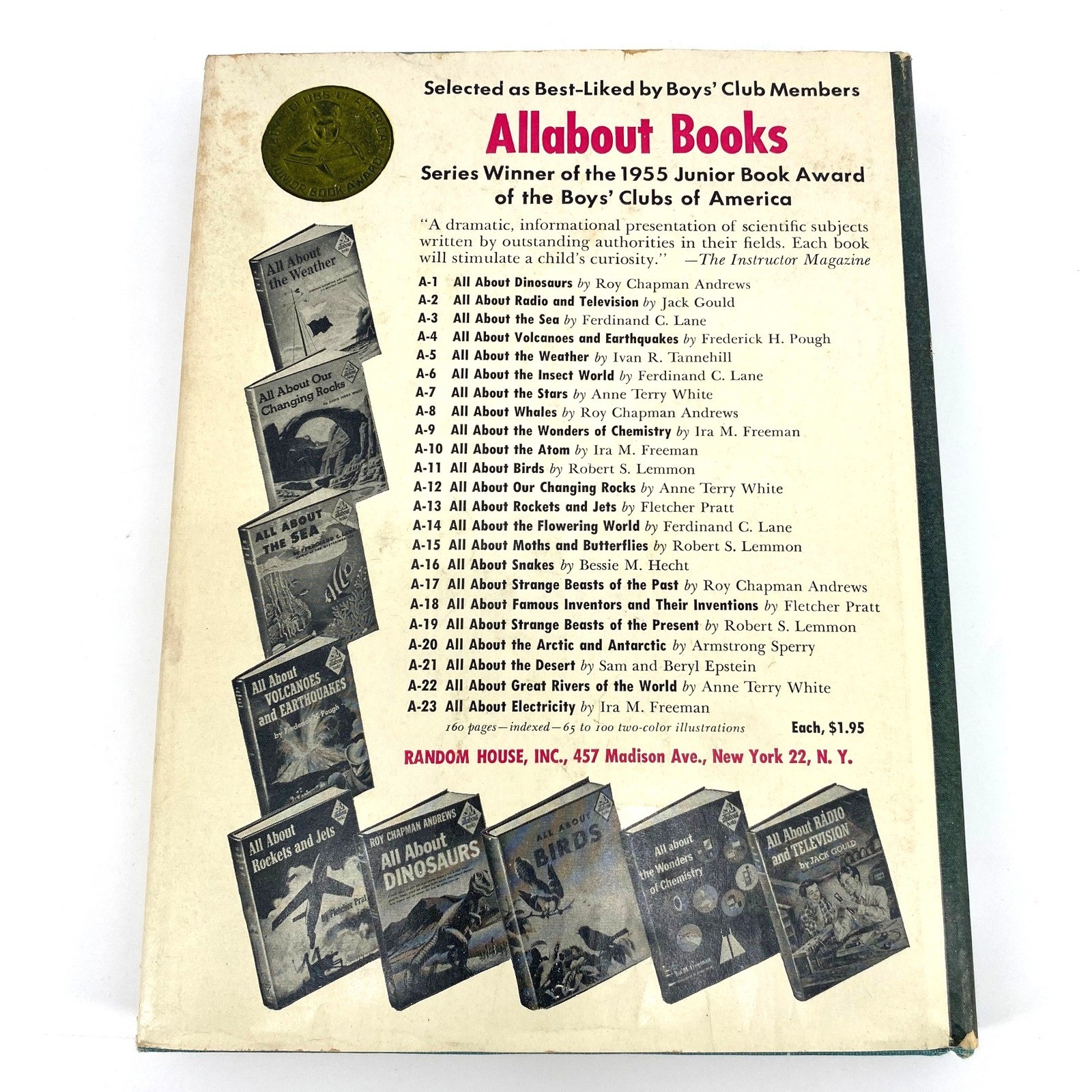 1955 All About The Atom Ira Freeman An All About Books #10 Random House