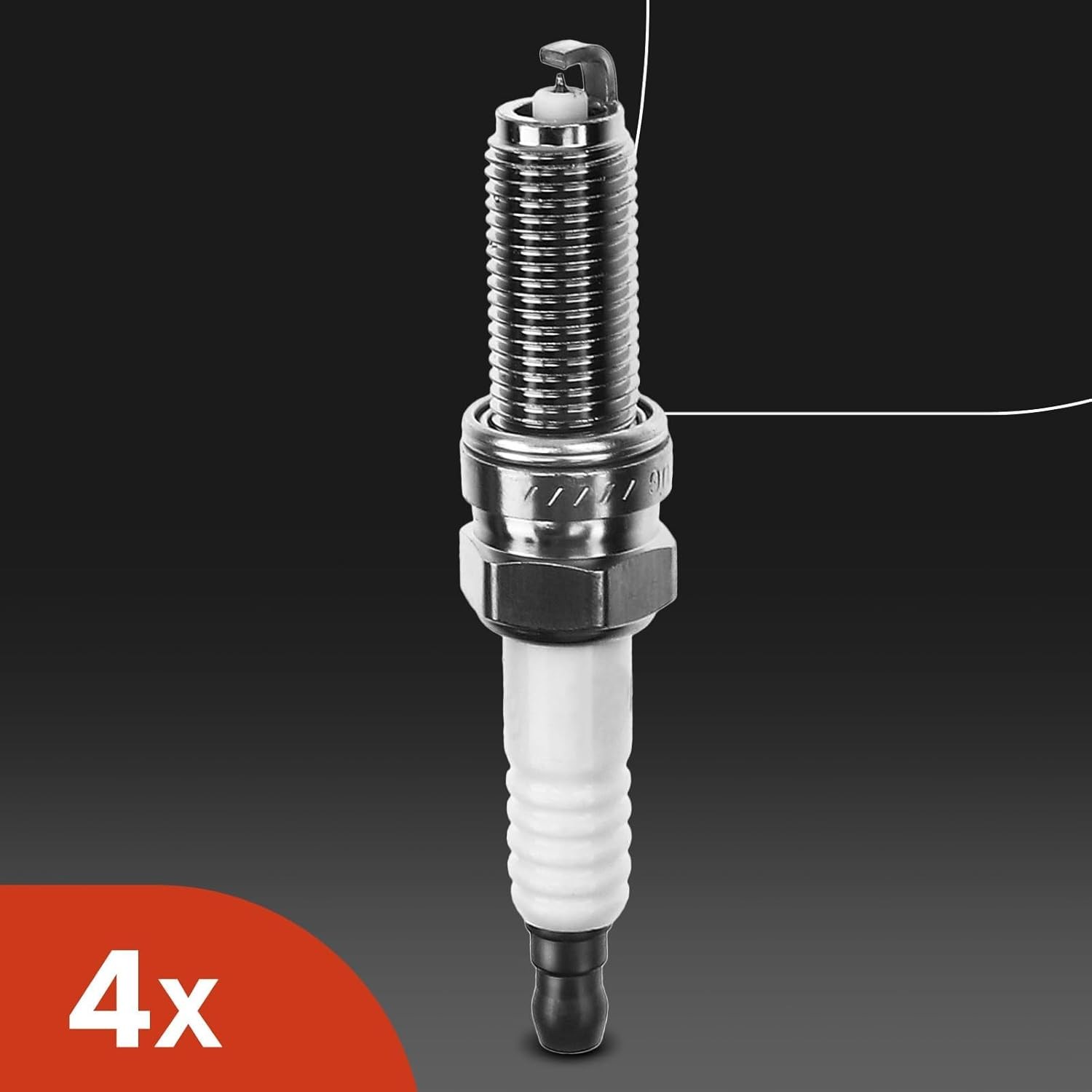Complete Pack of 6 APM Set of 4 Ignition Coil Pack (2-pin) and Iridium