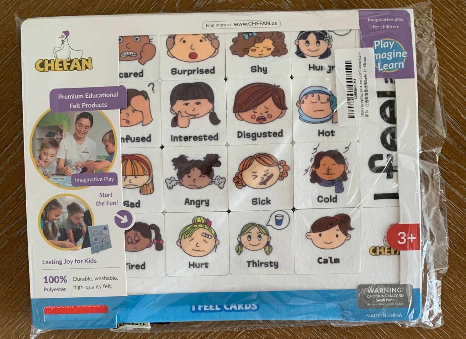Chefan Special Education I Feel Felt Cards Play Imagine Learn