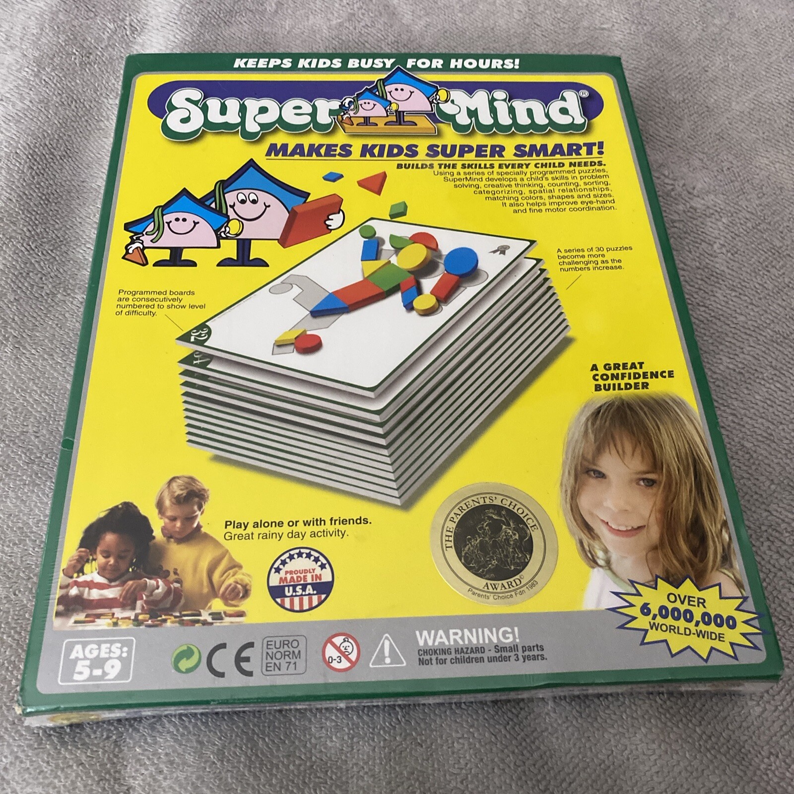 Super Mind 30 Puzzle Educational Makes Kids Super Smart! – New Sealed