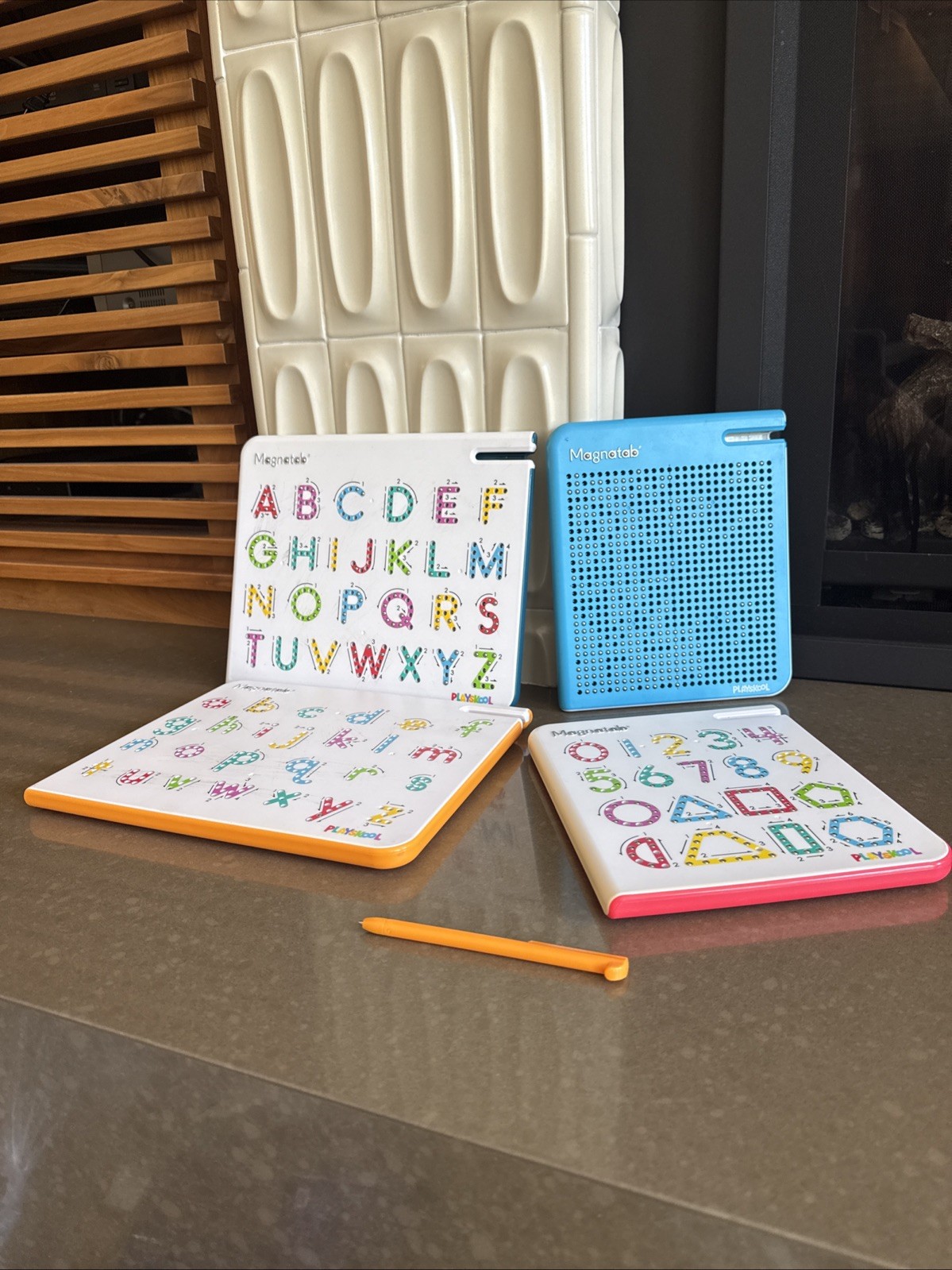 4 Original Magnatabs! Only One Pen Included. Letters Shapes Numbers And More. ￼